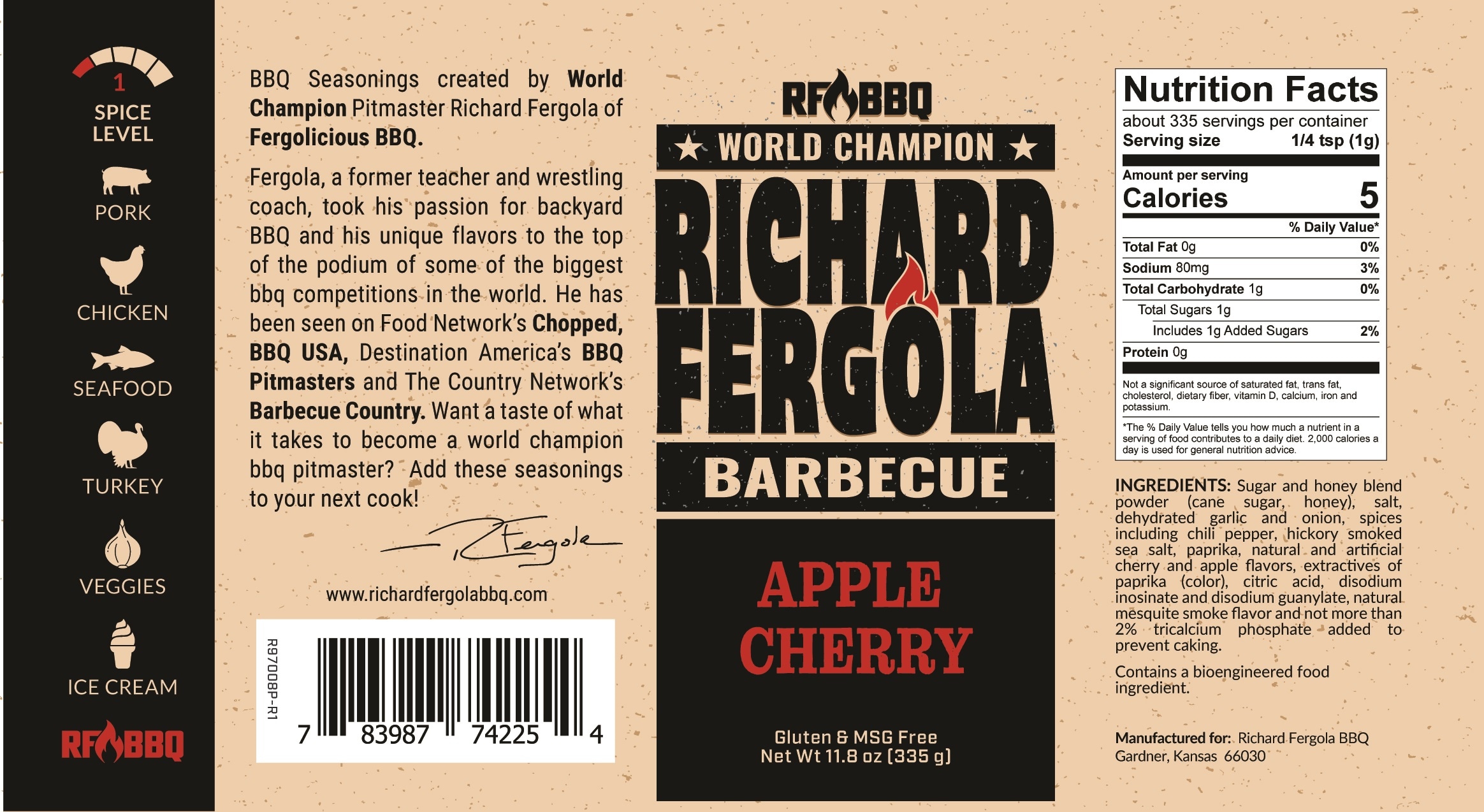 Fergolicious BBQ OW74225 Dry-Seasoning-Marinades - View #2