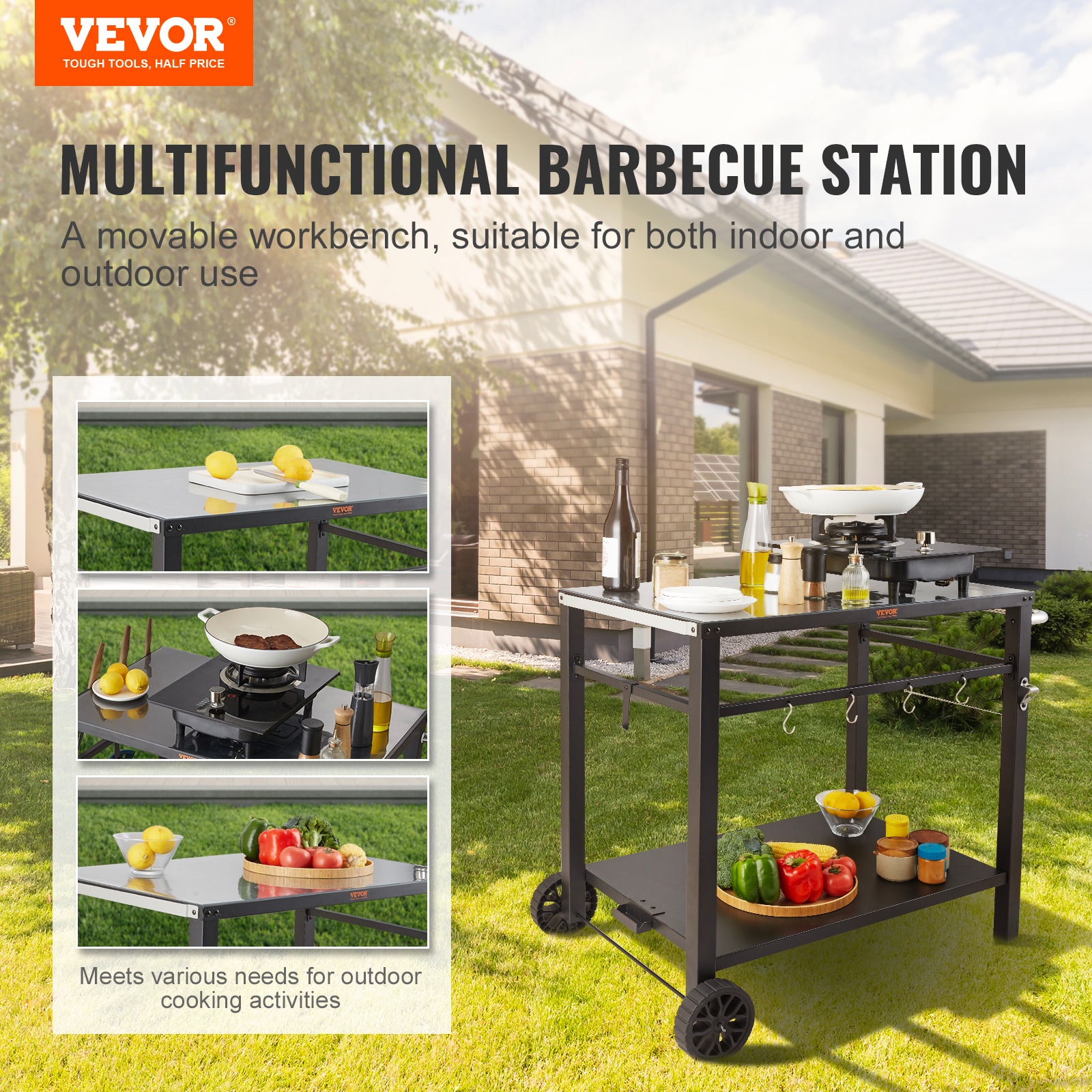 VEVOR JSHWBCTC85551FX8BV0 Grill-Carts-Grill-Stands - View #3