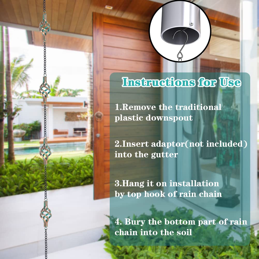 Afoxsos LAF0304R09 Rain-Chains - View #7