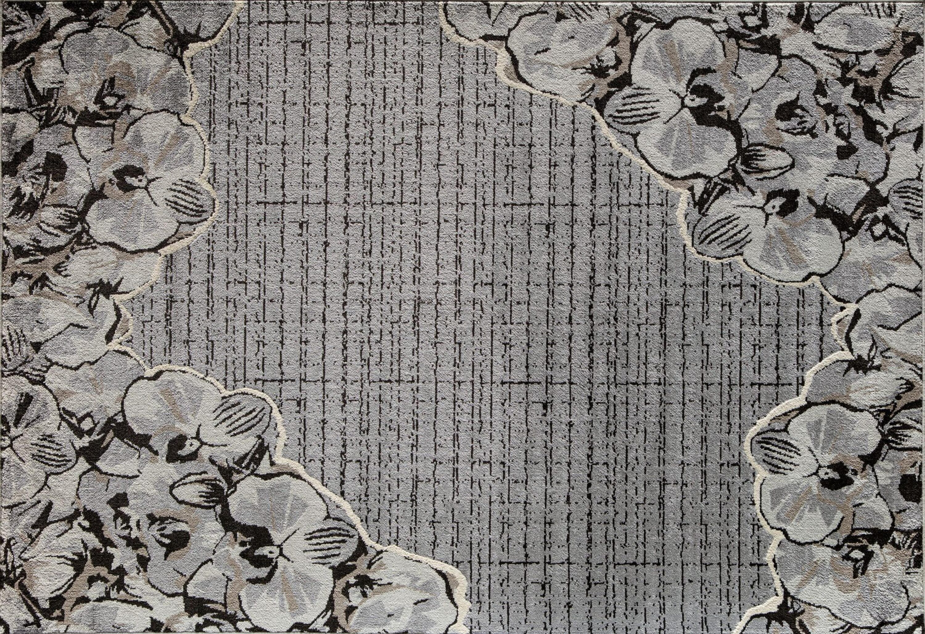 Vera Gray Tufted Floral 5' x 7' Area Rug
