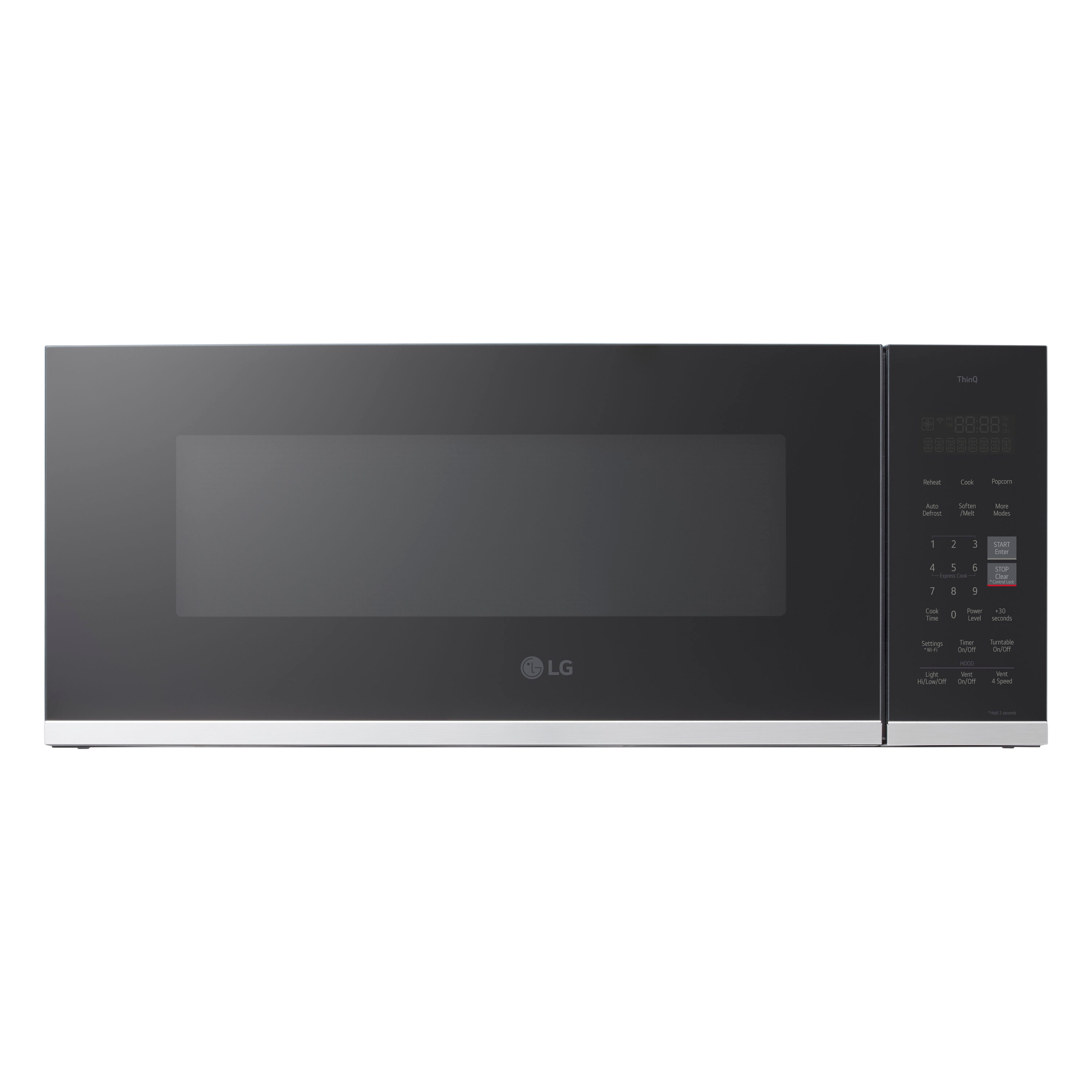 LG 1.3-cu ft 1000-Watt Low Profile 29.88-in Over-the-Range Microwave with Sensor Cooking (Printproof Stainless Steel)