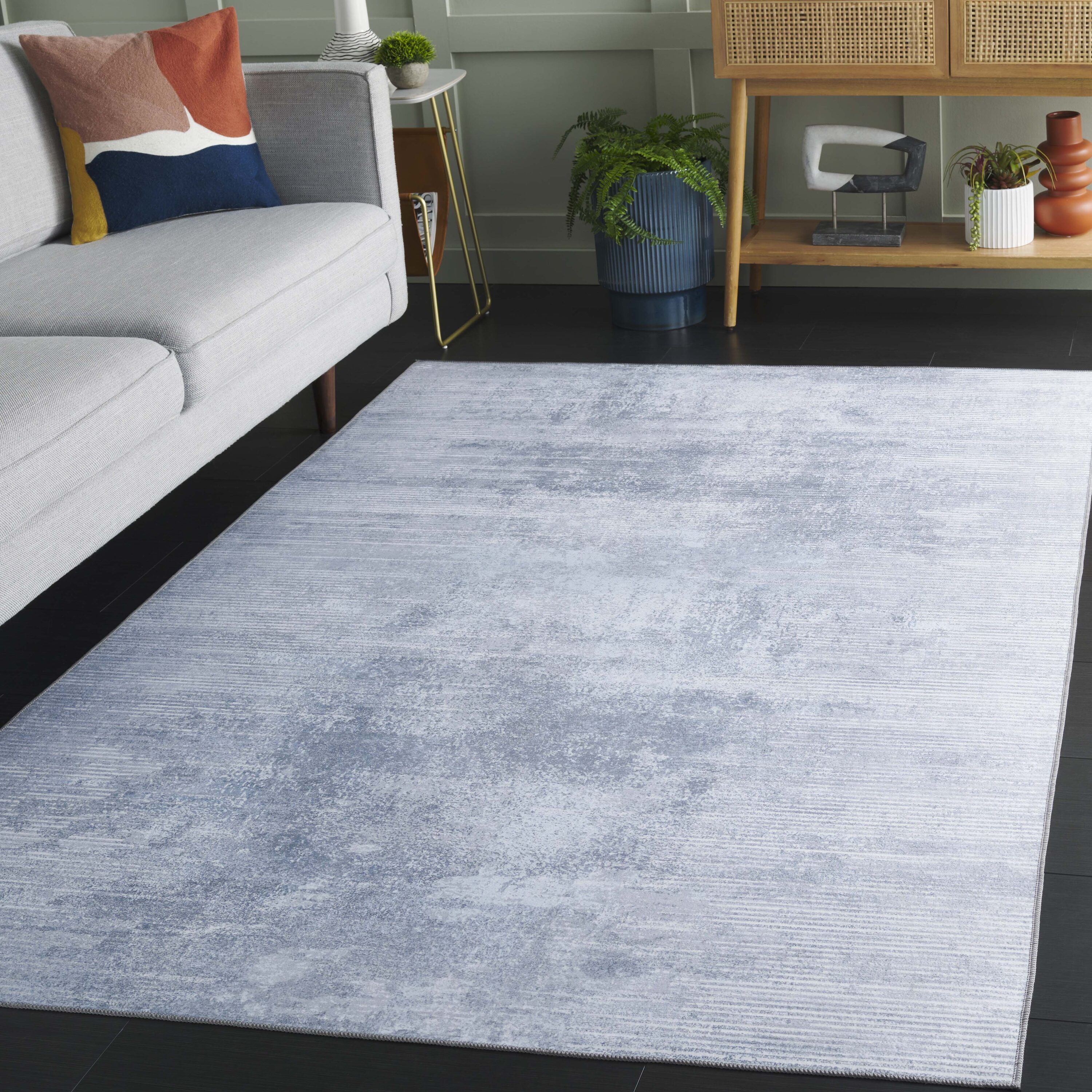 Malibu 897F Gray 4ft x 6ft Contemporary Rug
