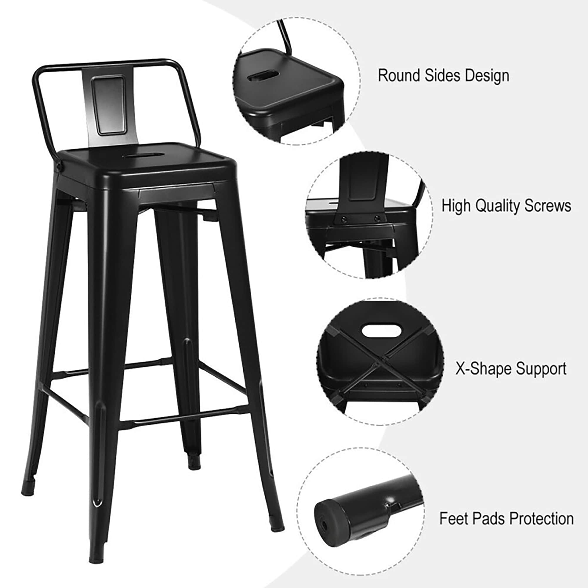 Sumyeg WF-HW66215BK-LA stools - View #4