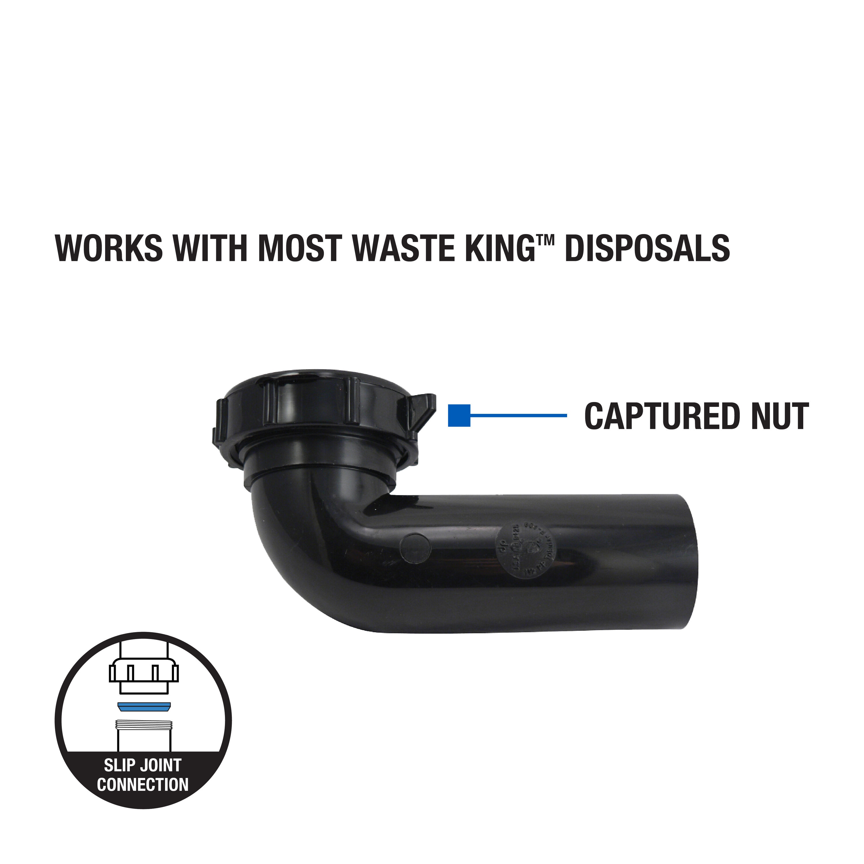 Dearborn 1000000642 1-1/2-in Plastic Threaded elbow