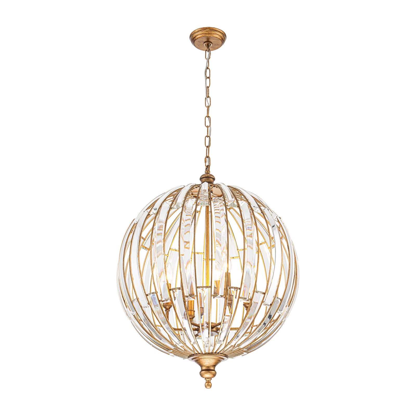Origin 21 Soren 3-Light Gold Transitional Chandelier ELW280325-G