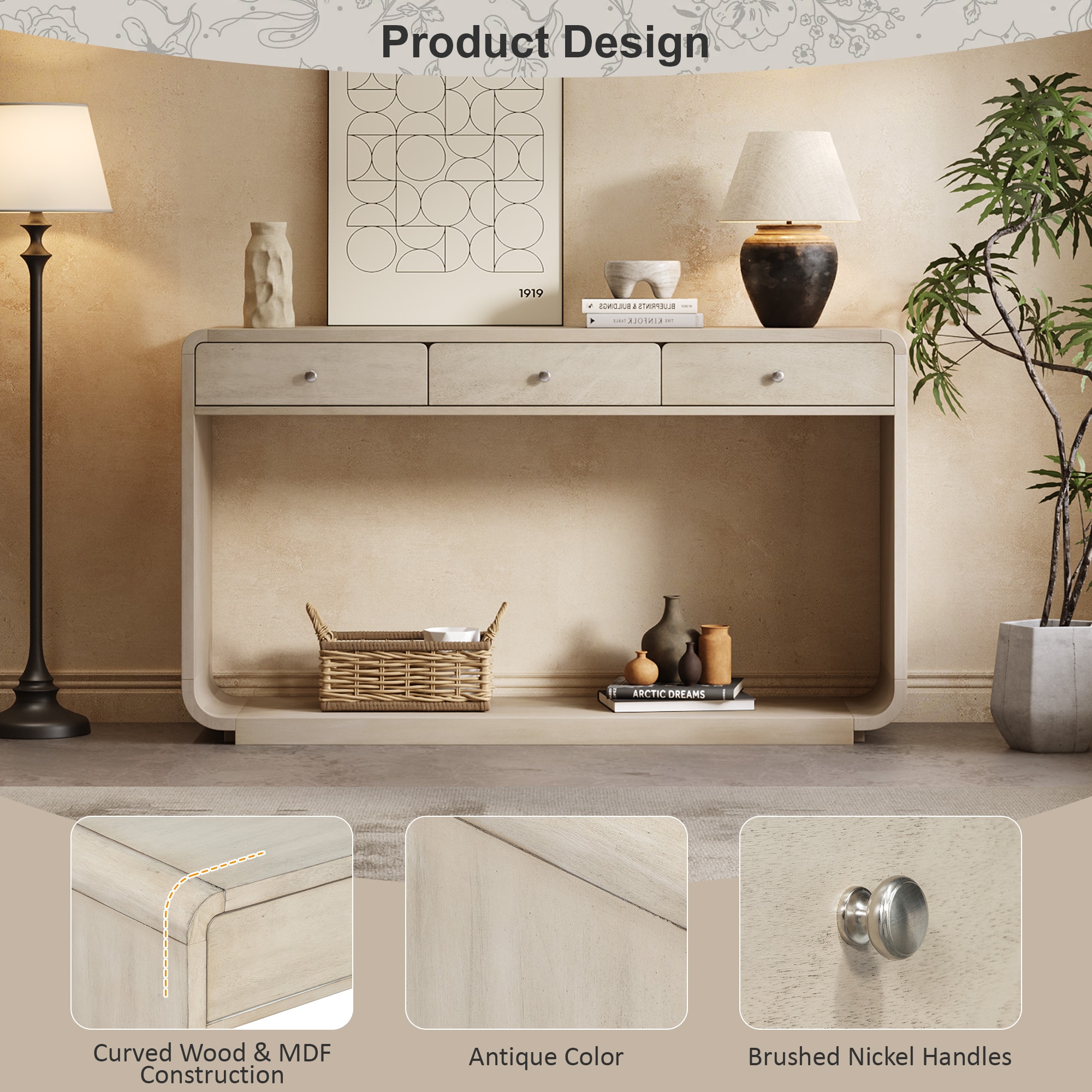 Vynxaria LS0505-7596373N Console-Sofa-Tables - View #7