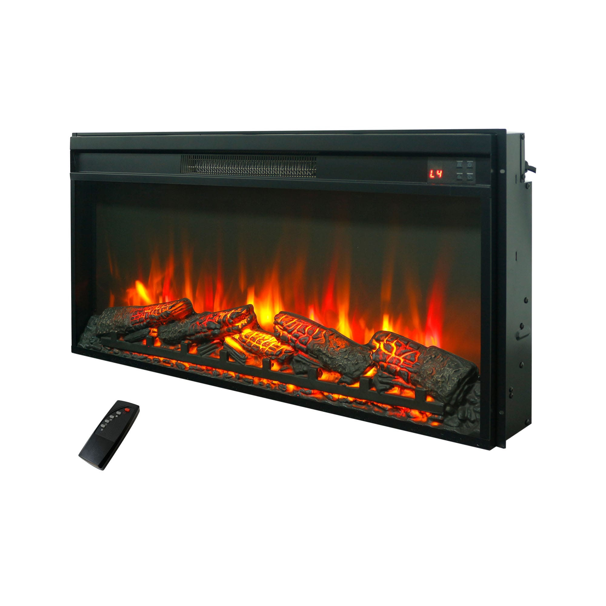 Fun Orange 36" electric fireplace insert #FUN26EF49