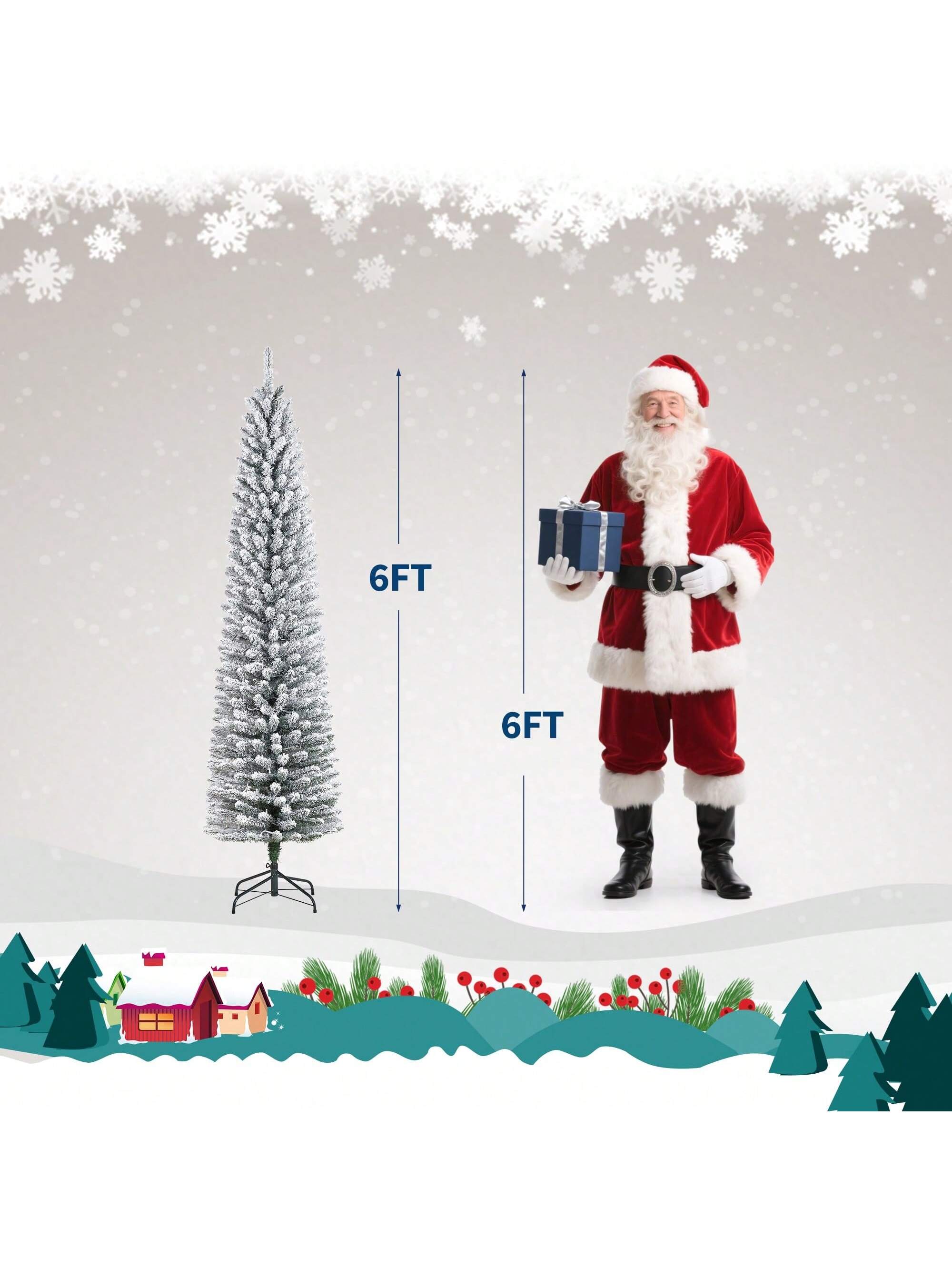 Qeetex SDS-W6F0532 Artificial-Christmas-Trees - View #3