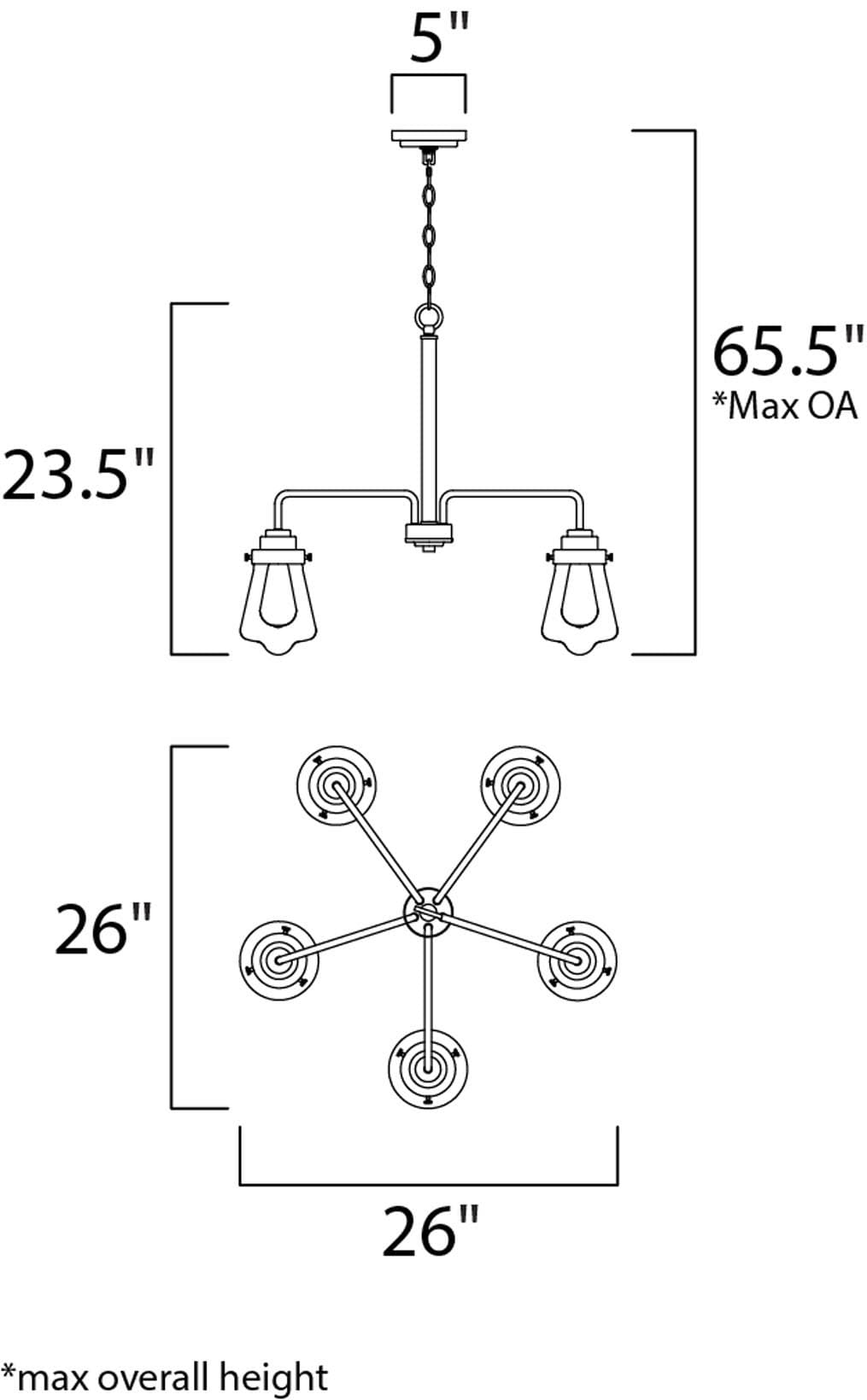Maxim Lighting 11335CLWZ b090015 - View #5