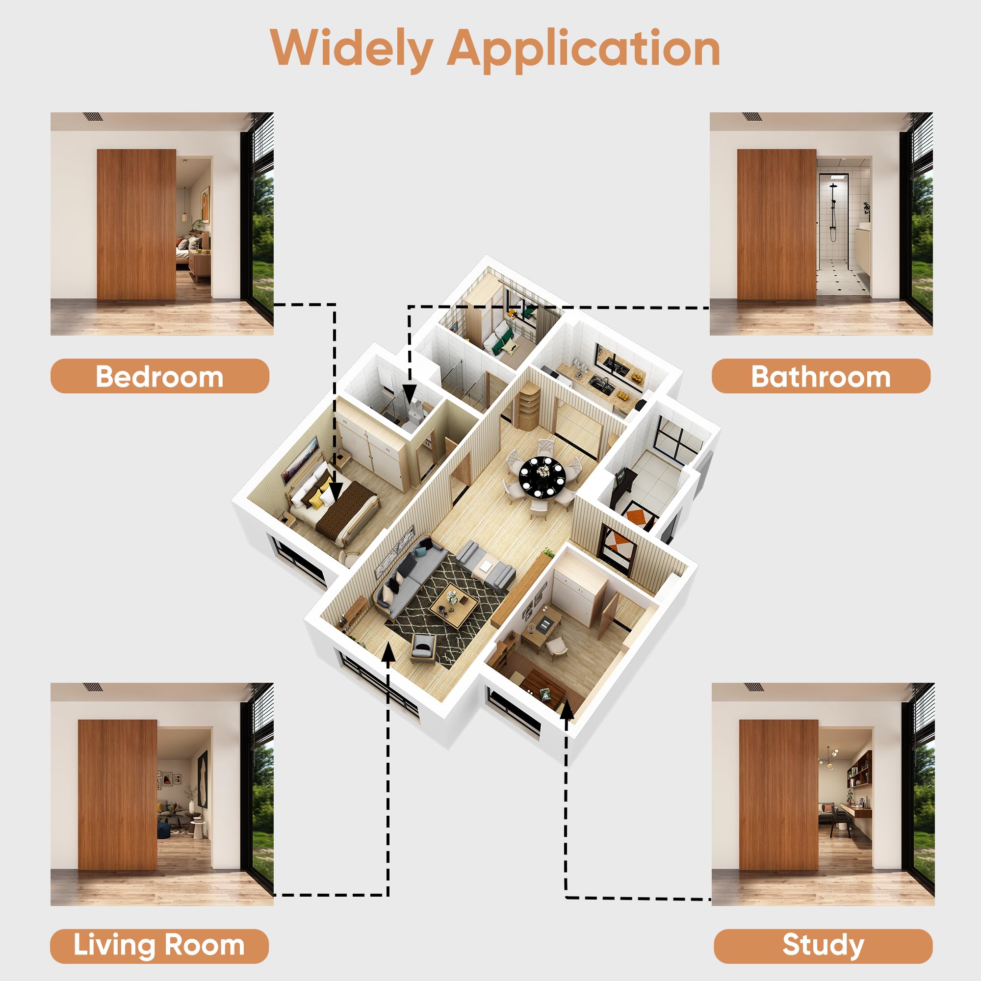 Phyfalip LPF0629P014 Barn-Door-Roller-Kits - View #8