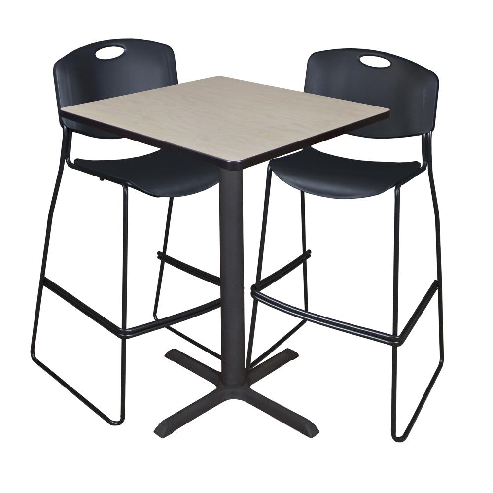 Regency TCB3030PL4495BK Breakroom Off-white 4-Person Training Table (30-in W x 42-in H)