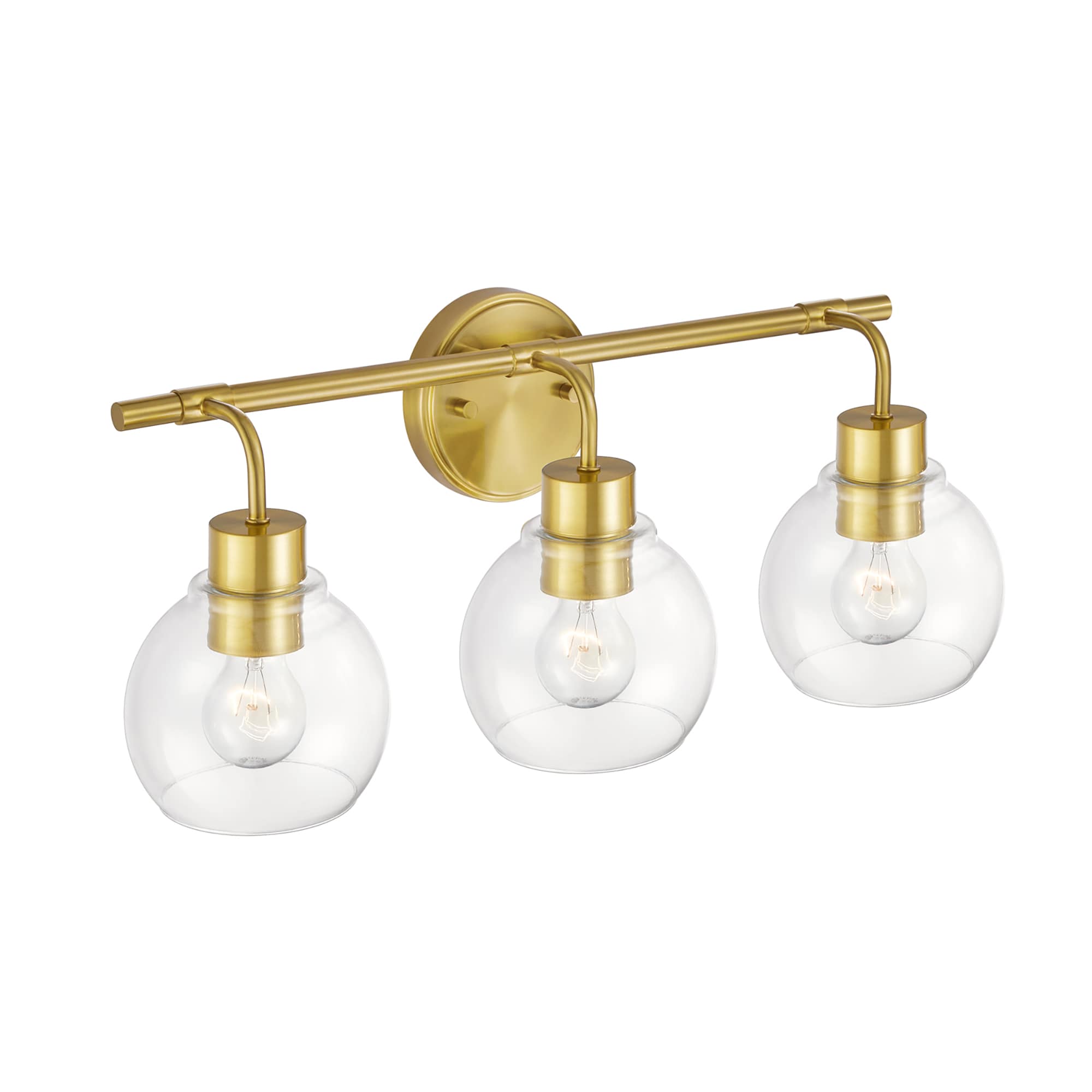 KAWOTI 21207 Bubble 22-in 3 -Light Gloss Gold Modern/contemporary Vanity light