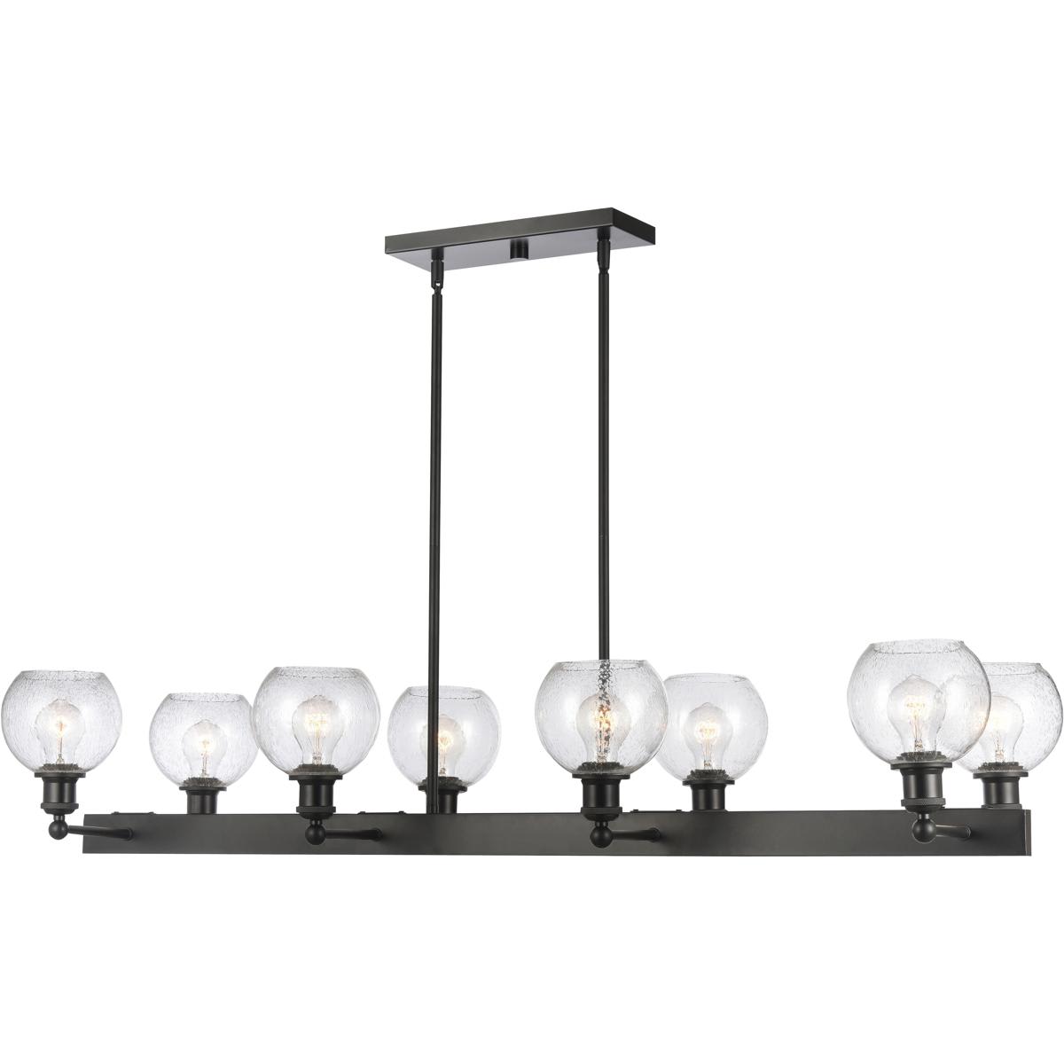 Innovations Lighting  341-8CR-BK-G124-6 Ballston Concord Chandelier Matte Black