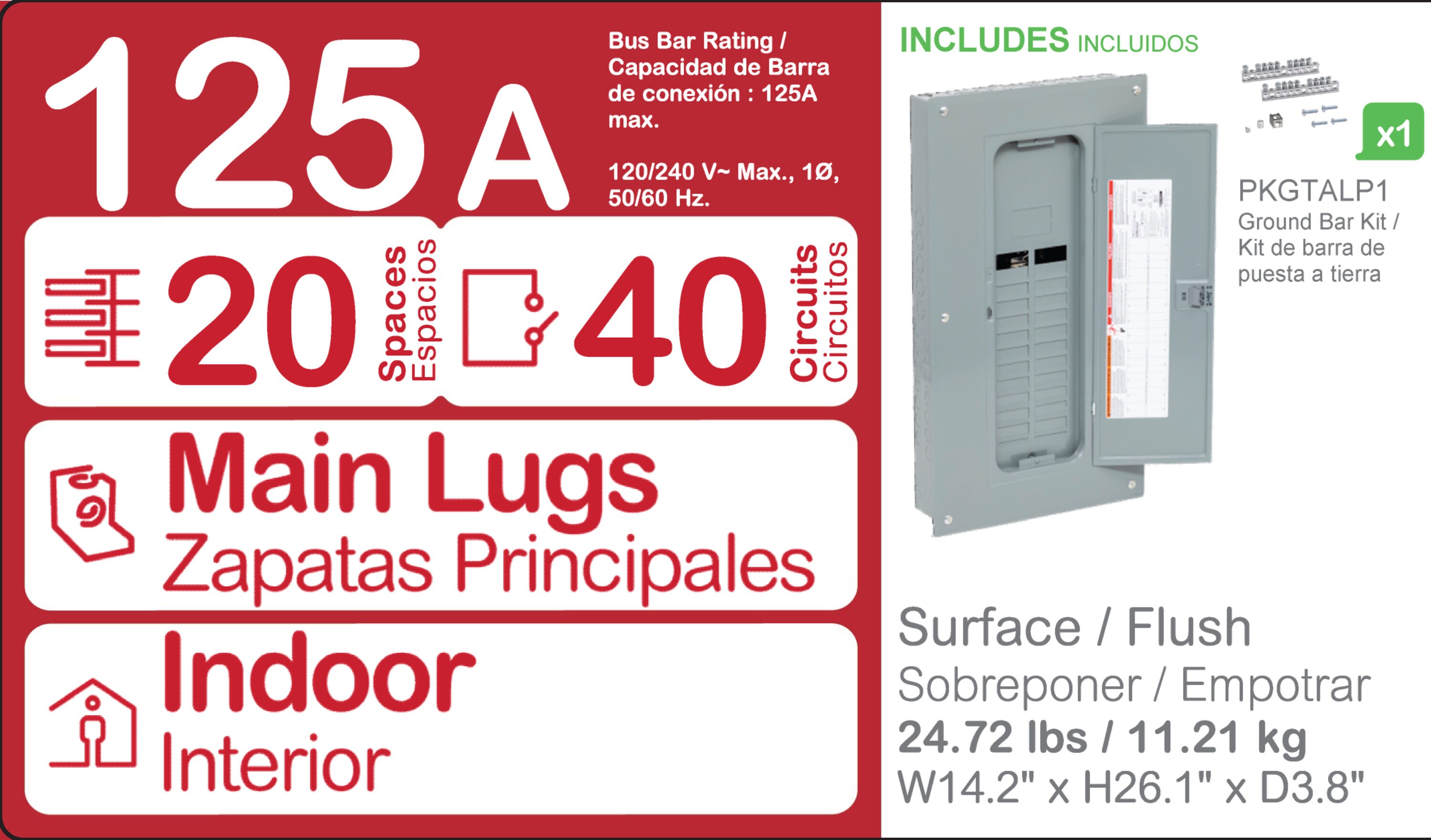 Square D HOM2040L125PGC Load-Centers - View #4