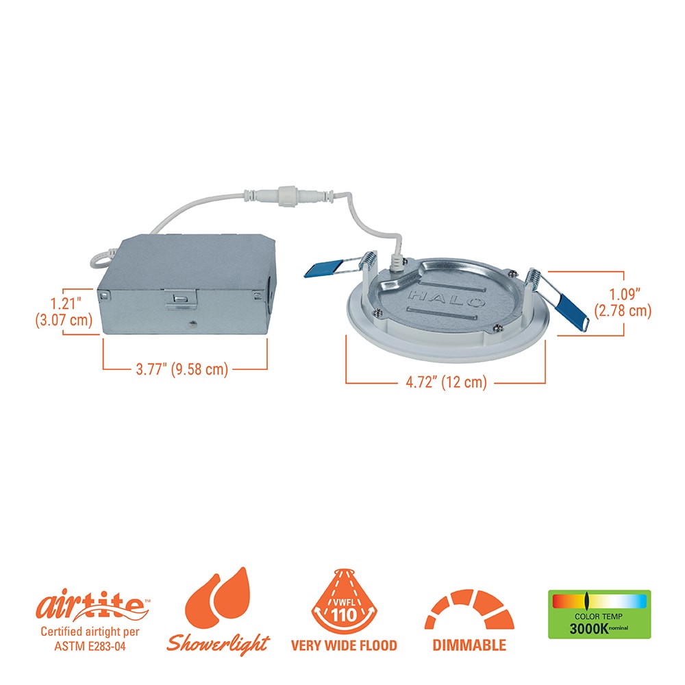 Bright White Aluminum LED Recessed Lighting 24-Pack