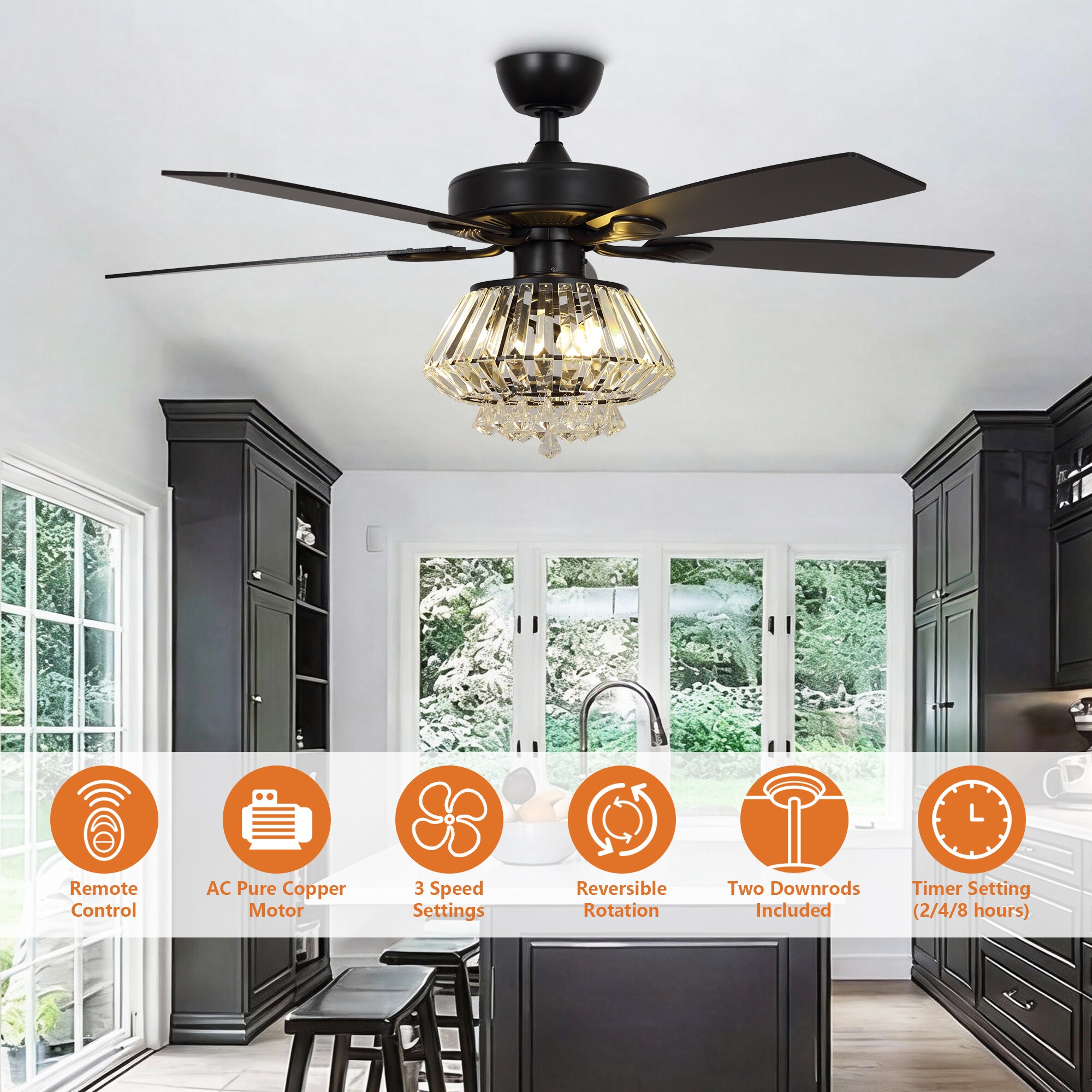 Parrot Uncle F6222MB110V Ceiling-Fans - View #5