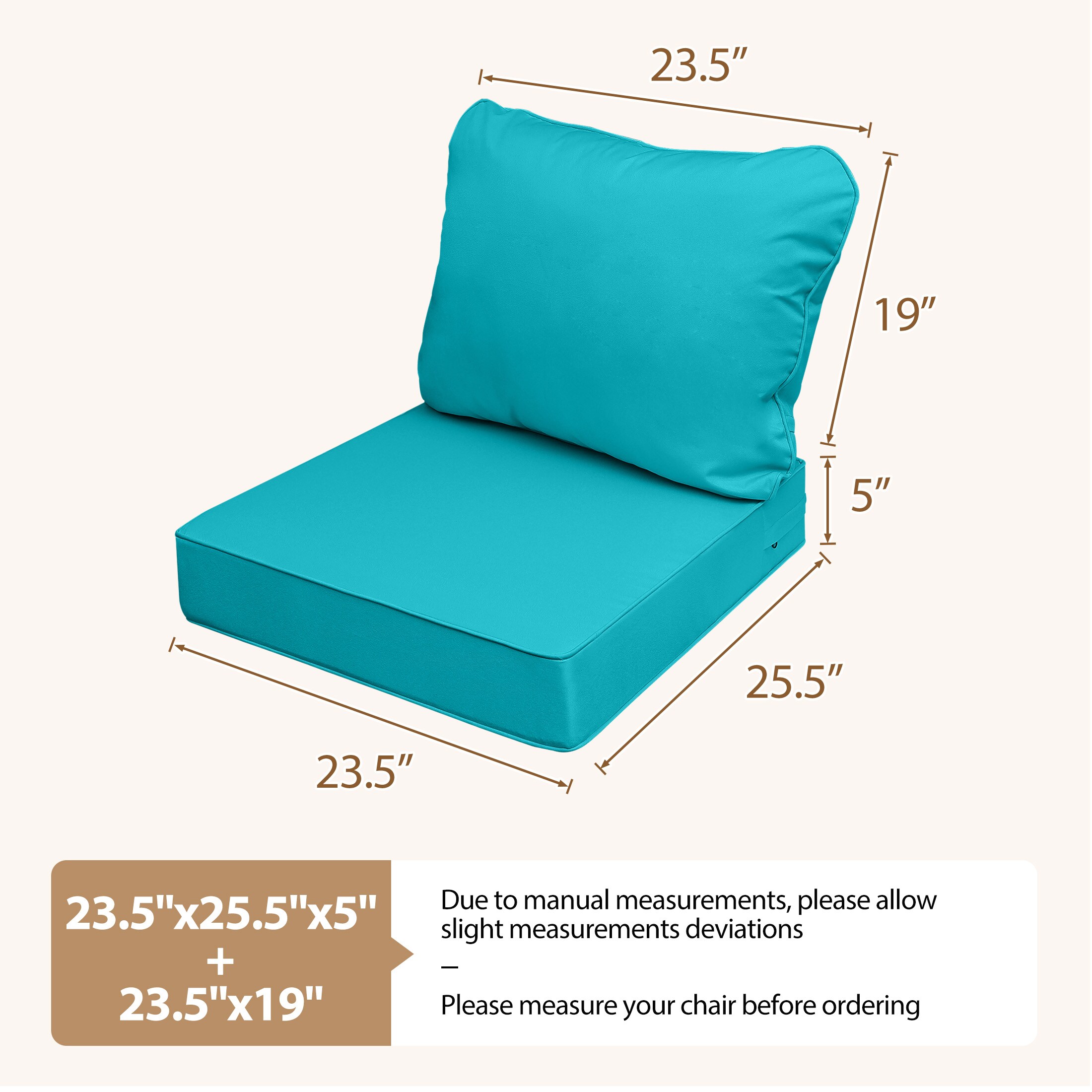 AAAAAcessories LSPC-SF-2325HLAN Patio-Furniture-Cushions - View #5