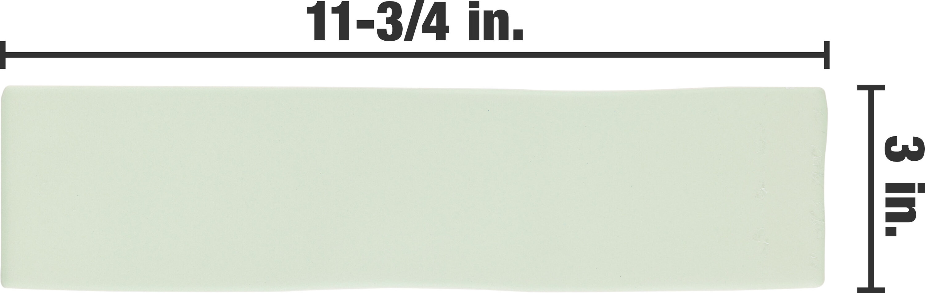 Affinity Tile Chalk Lima 3-in x 12-in Matte Ceramic Tile (6.25-sq. ft ...