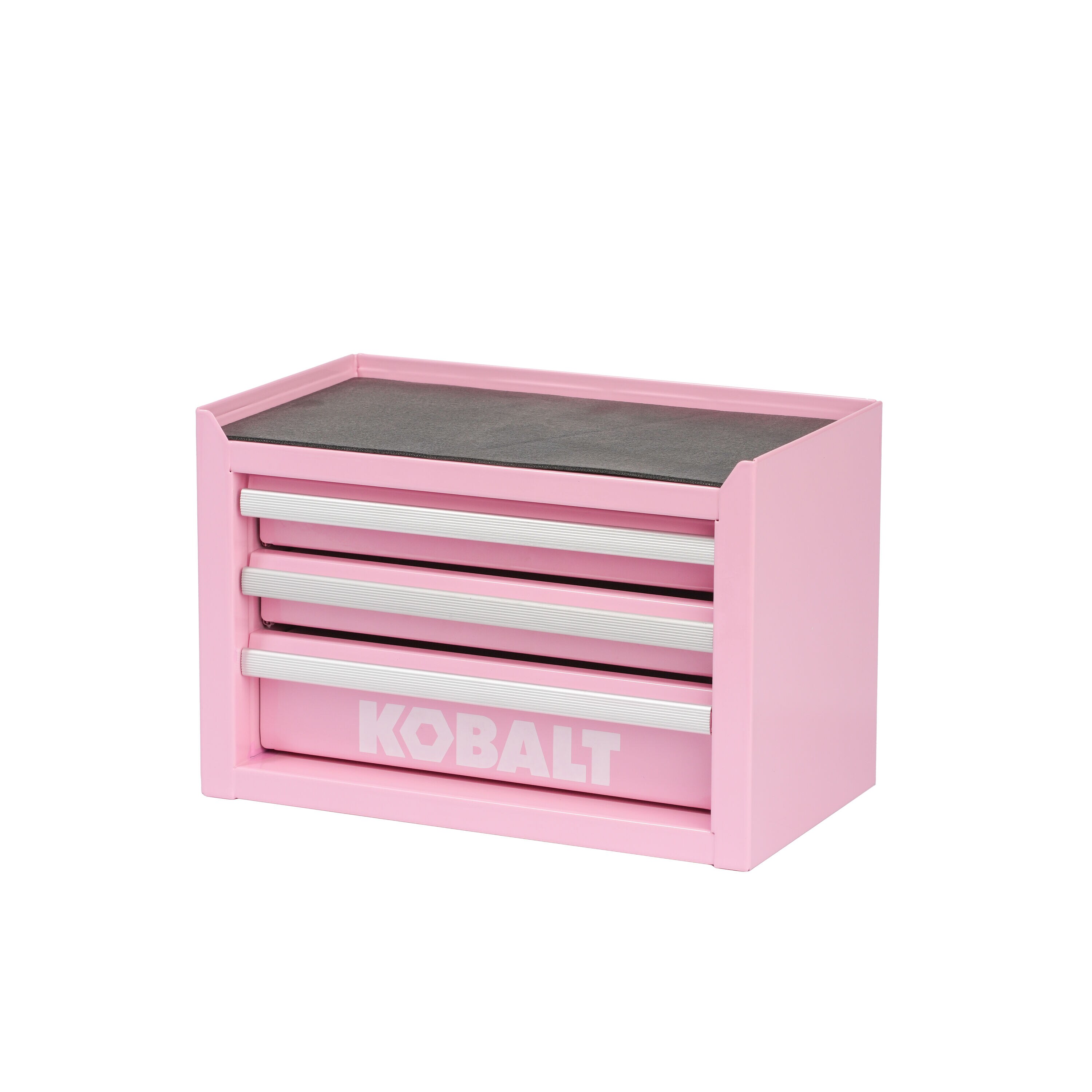 Kobalt Mini-Base 11-in W x 7.4-in H x 6.22-in D 3-Drawer Pink Steel Tool Box