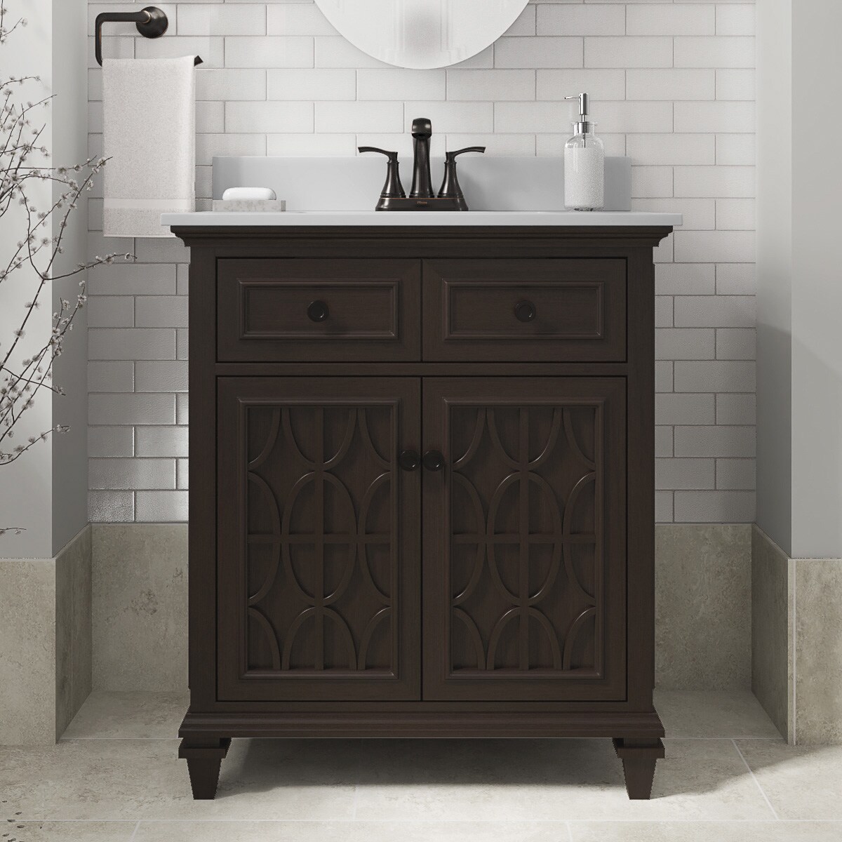 allen + roth WSLW30LTV Bath-Vanity-Combo - View #6