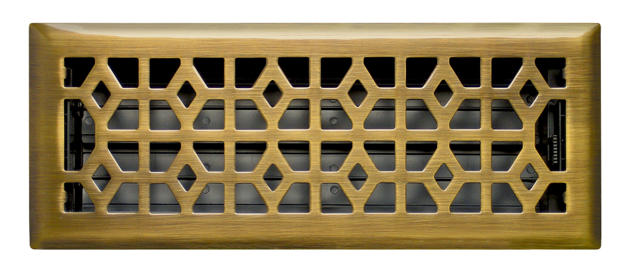 Accord Select AMFRABM412 4-in x 12-in Steel Antique Brass Floor Register