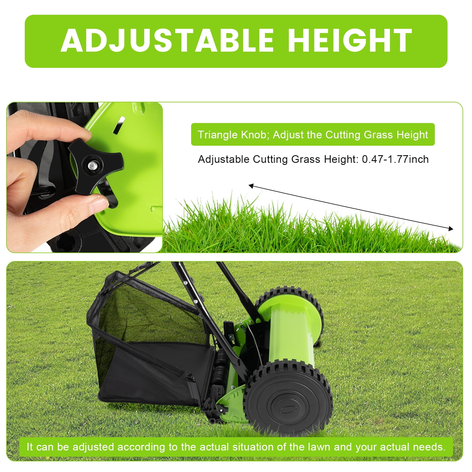 CNCEST OT-ZJGJ-4345 Push-Mower-Reel - View #2