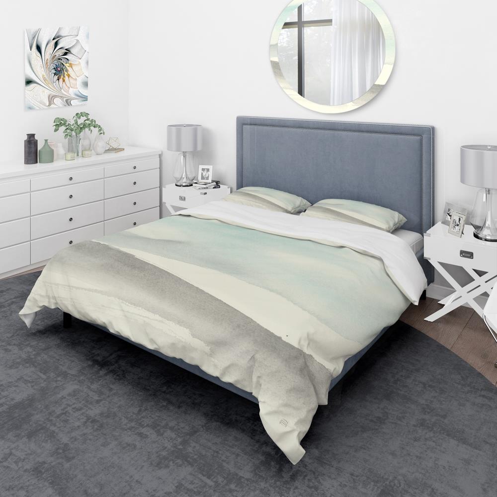 Designart BED30214-K 3 -Piece Black King Duvet cover Set