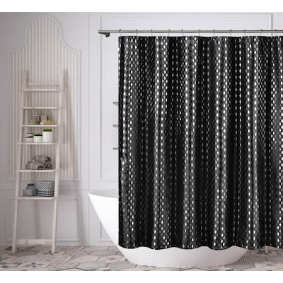 Duck River Textile 72 In Polyester, Black Shower Curtain