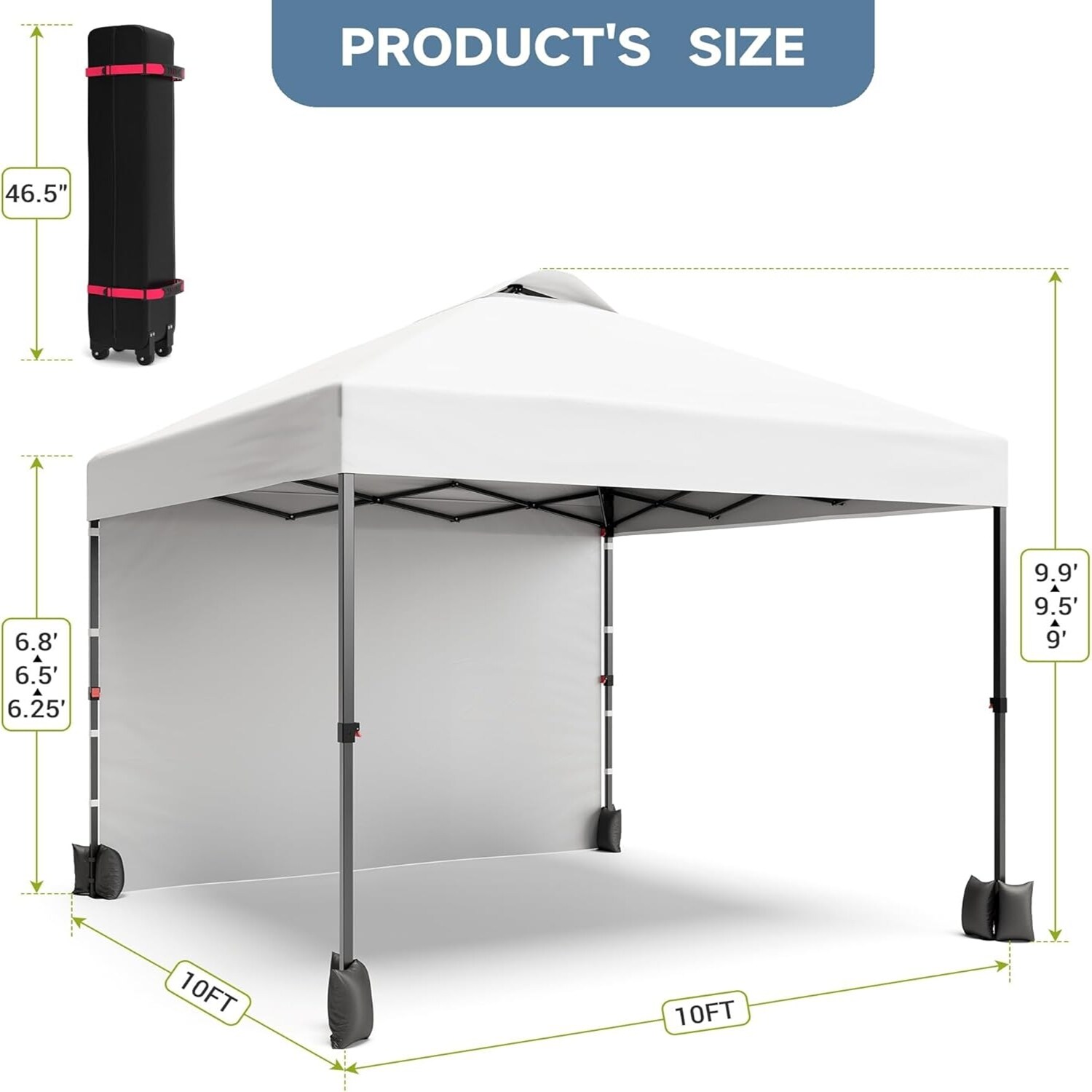 Qeetex LSHQQPOU-0A3D94BJ Replace-Porch-Swing-Glider-Tops - View #6
