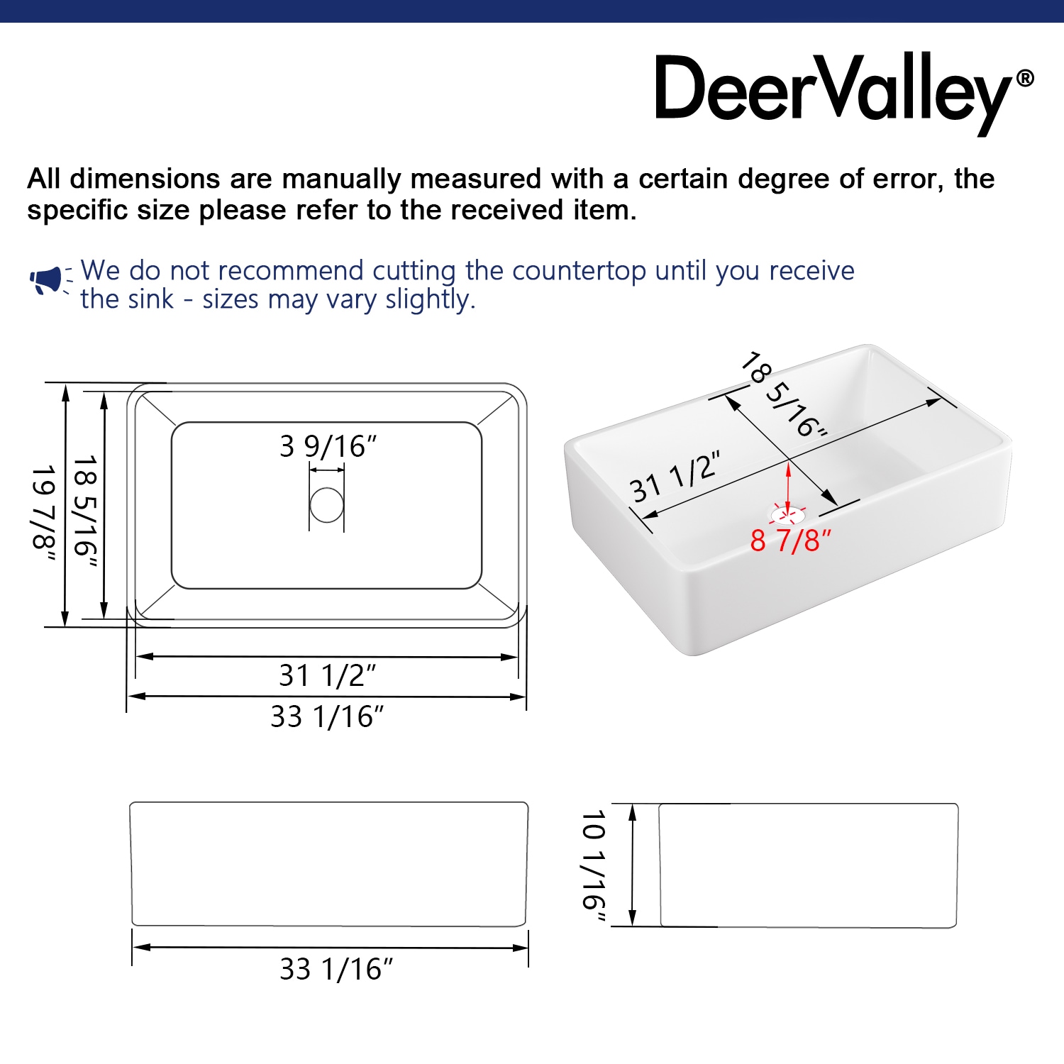 DeerValley DV-1K119 Kitchen-Sinks - View #13