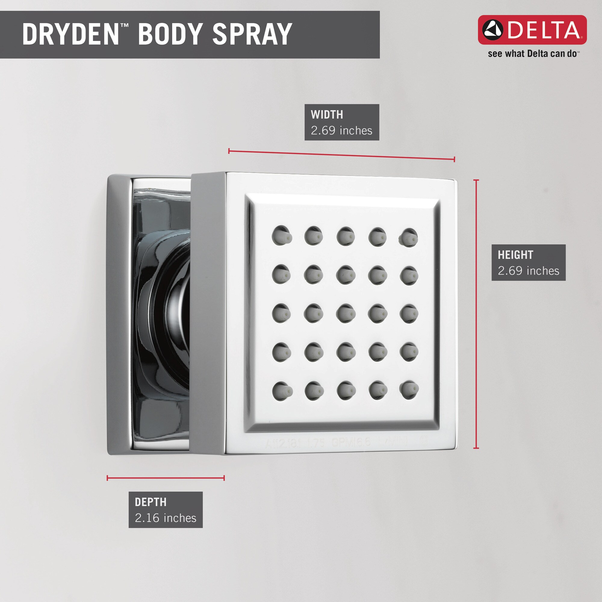 Delta 50150-KS-PR Shower-Tub-Jets - View #3