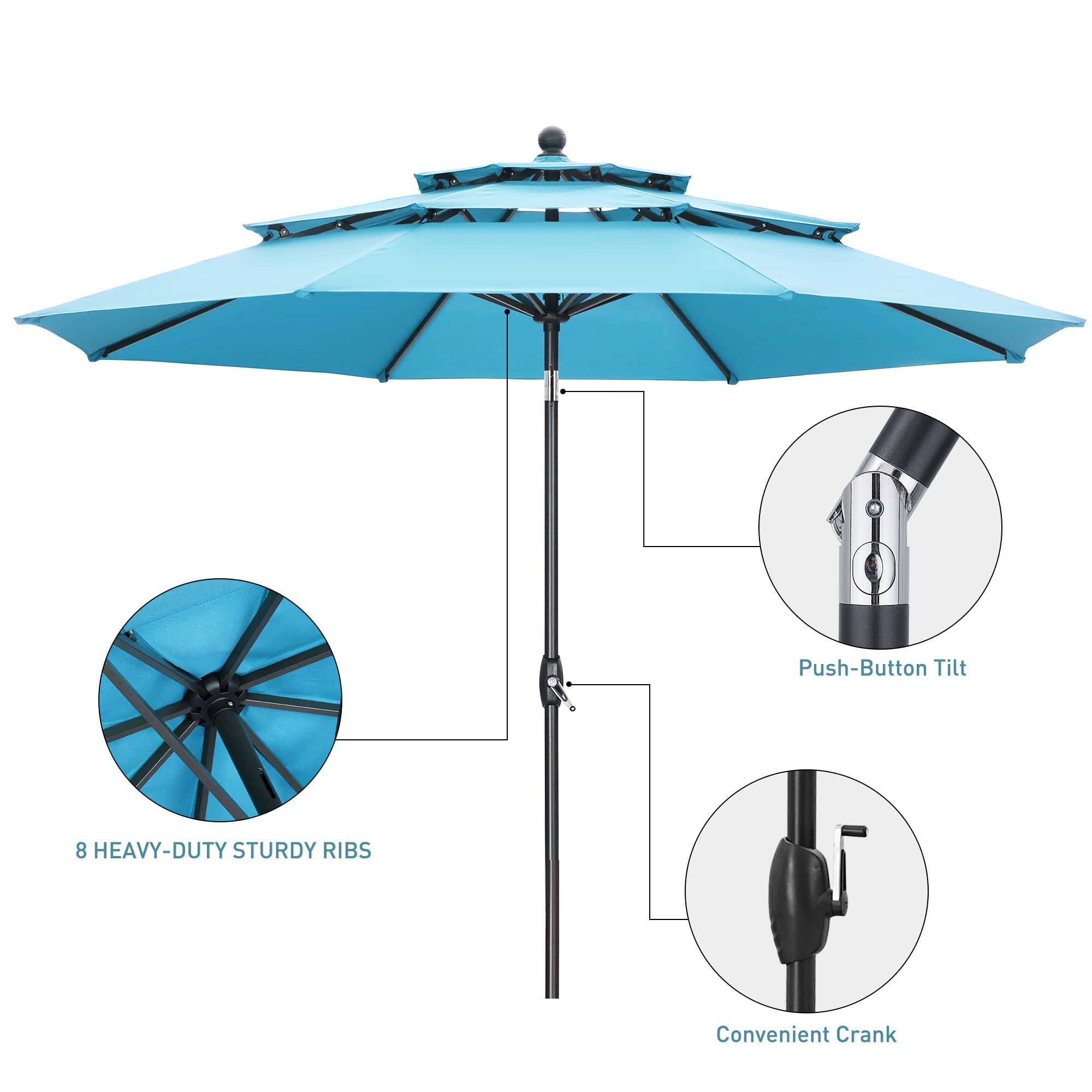 Ainfox R0CSS91XBL Umbrellas-2 - View #3