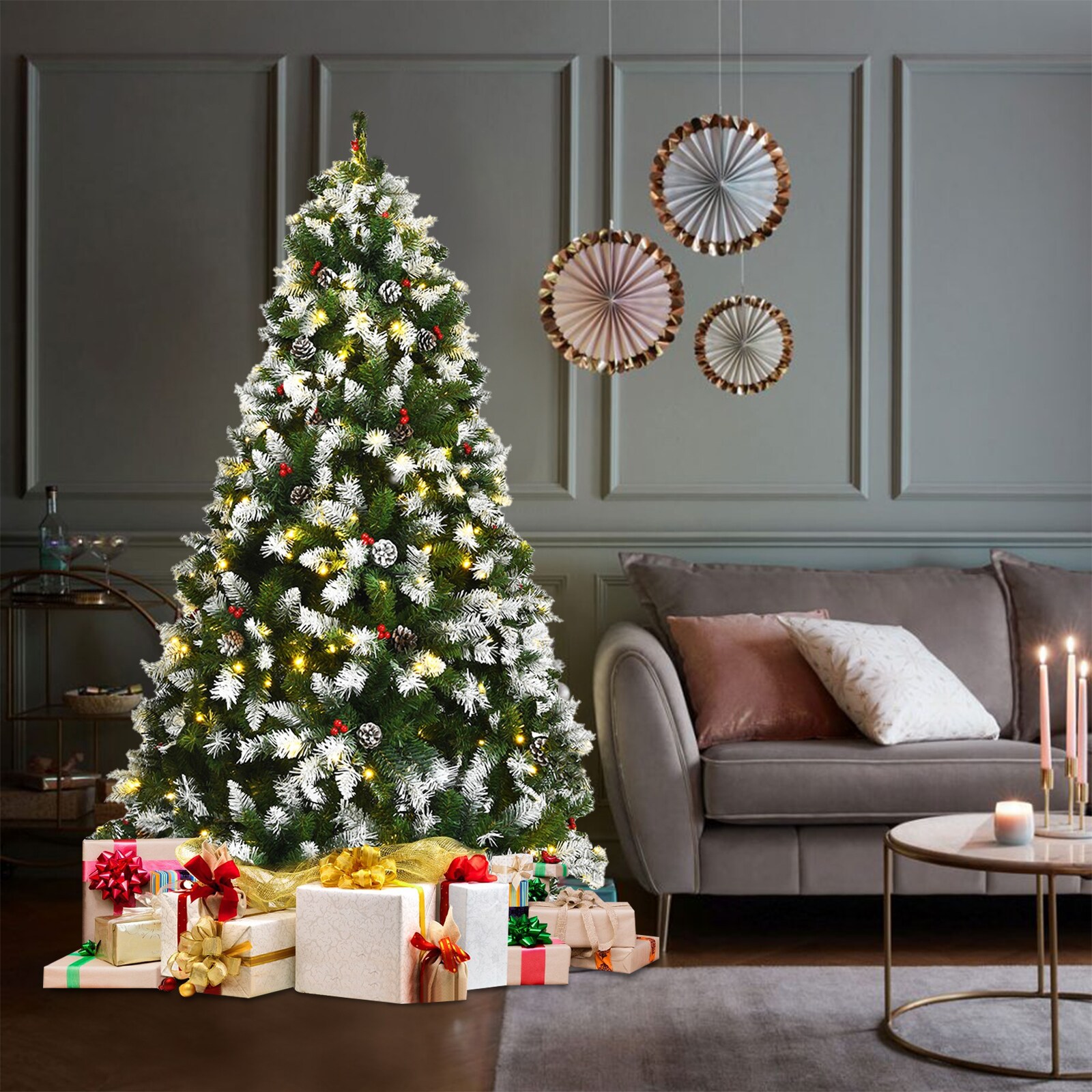 WELLFOR CM-HFY-23551US Artificial-Christmas-Trees - View #7