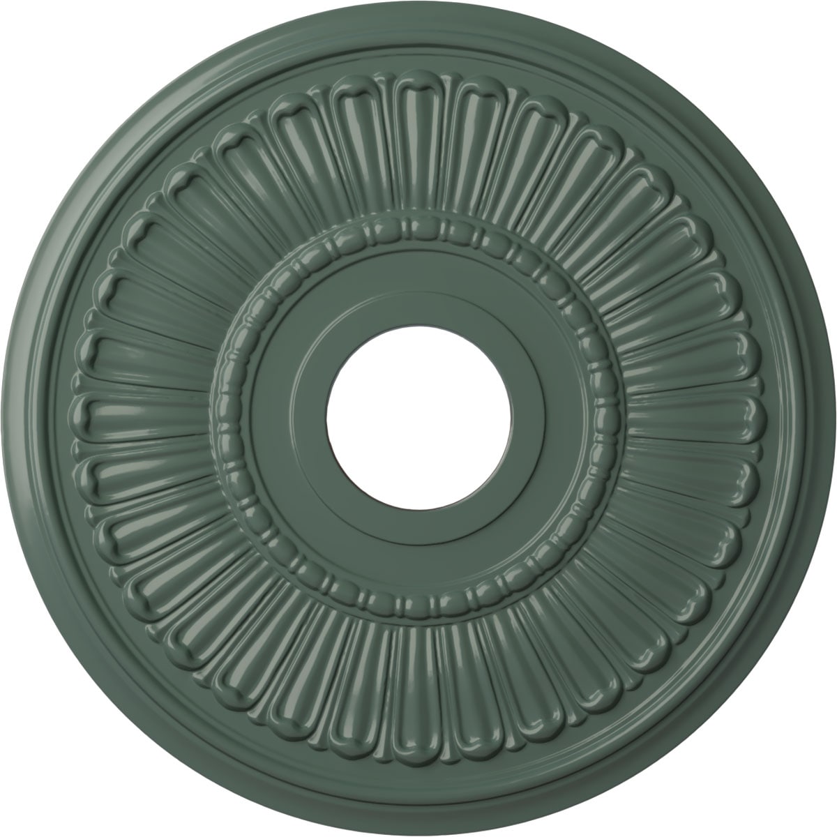 Ekena Millwork CM16MLCBF Melonie 16-in W x 16-in L Painted Cloud Burst Polyurethane Whole Ceiling Medallion