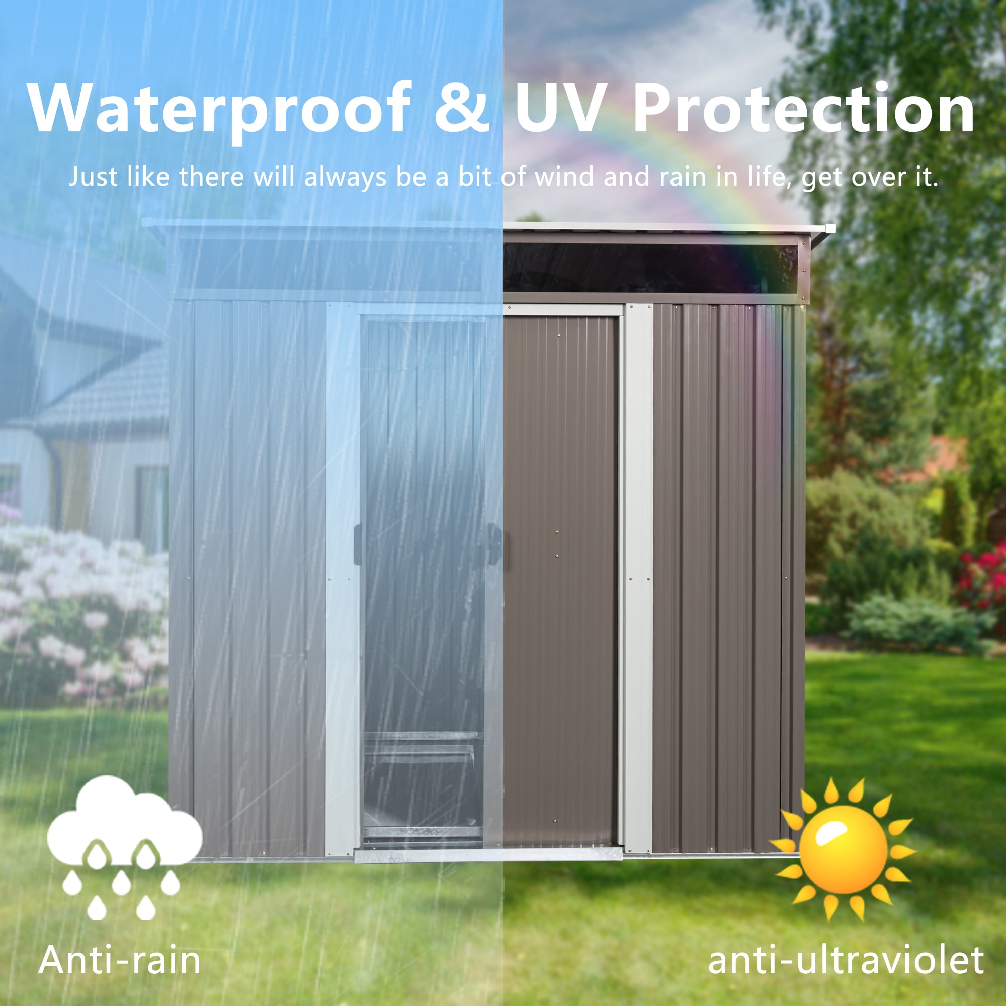 Kahomvis WWC-QP211-41 Metal-Storage-Buildings-Sheds - View #8