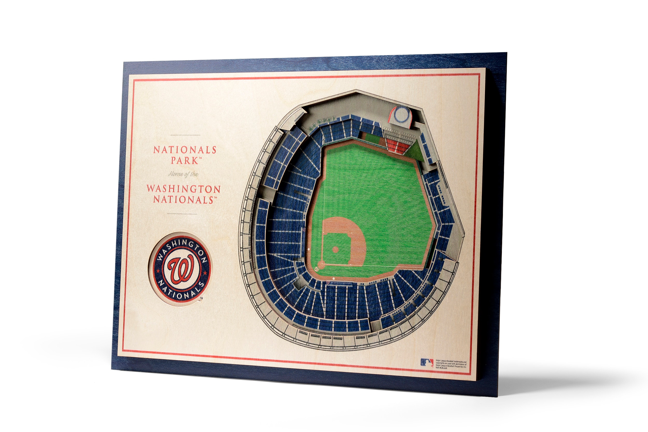 Washington Nationals Youthefan Team Colors Floater Frame 13-in H x 17-in W Sports 3D Art | - StadiumViews 5029226
