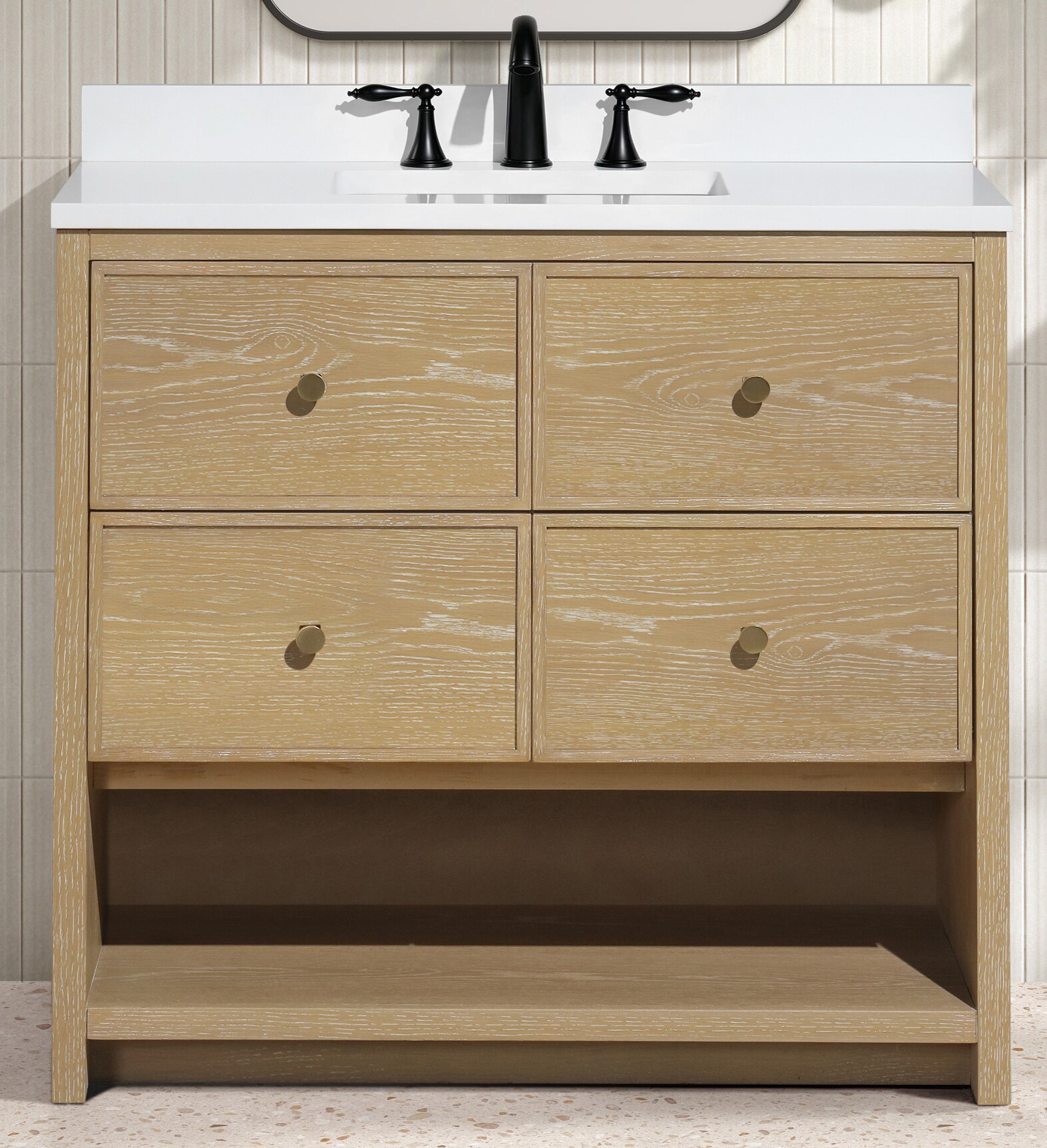 Ari Kitchen & Bath AKB-CAROLINA-36-OAK Bath-Vanity-Combo - View #6