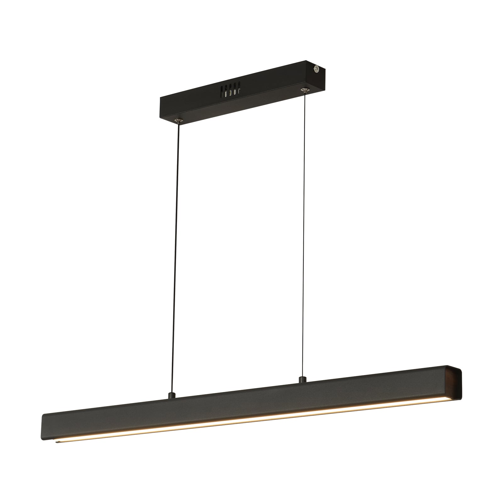 Oukaning JZUC637Z99HCX Memory Function 1 -Light 39.3-in Black Linear Timing Dimmable Modern/contemporary Linear Integrated LED Large Hanging Kitchen island light