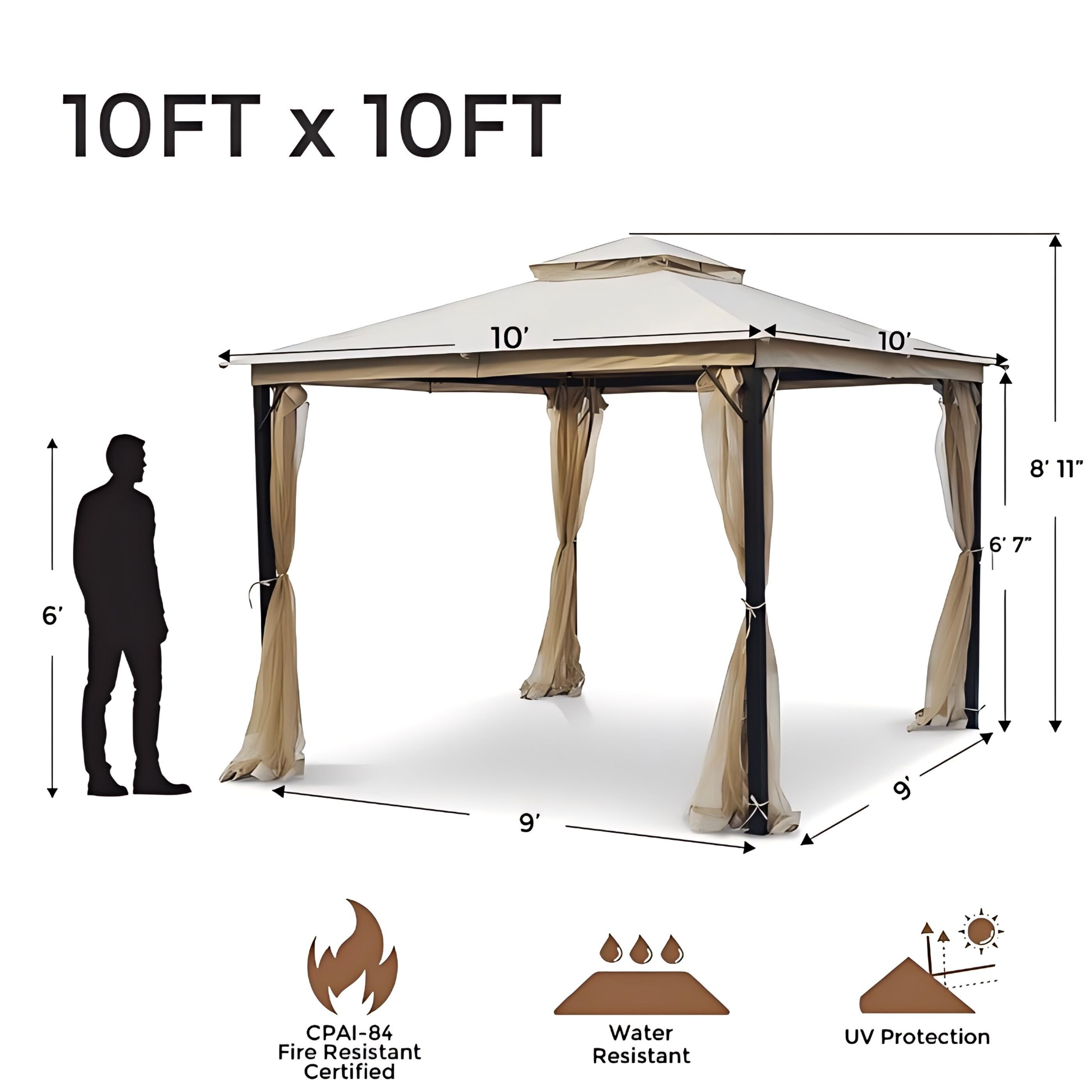 Bayfeve BFGS-5242-GZB Wood-Resin-Gazebos - View #4