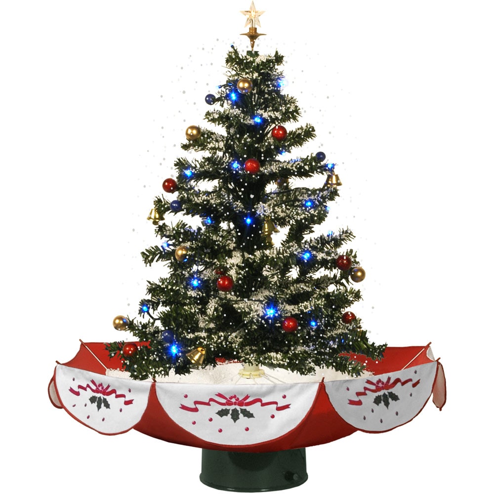 Fraser Hill Farm 7.5-ft. Jingle Pine Artificial Christmas Tree with  Multicolor LED Lights and Remote