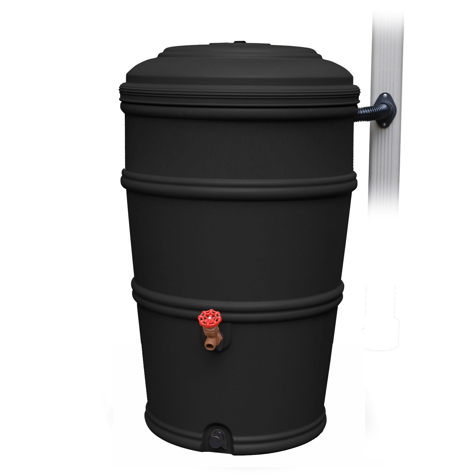 EarthMinded EARTHMNDD 50GAL BLK RAIN BARR in the Rain Barrels department at