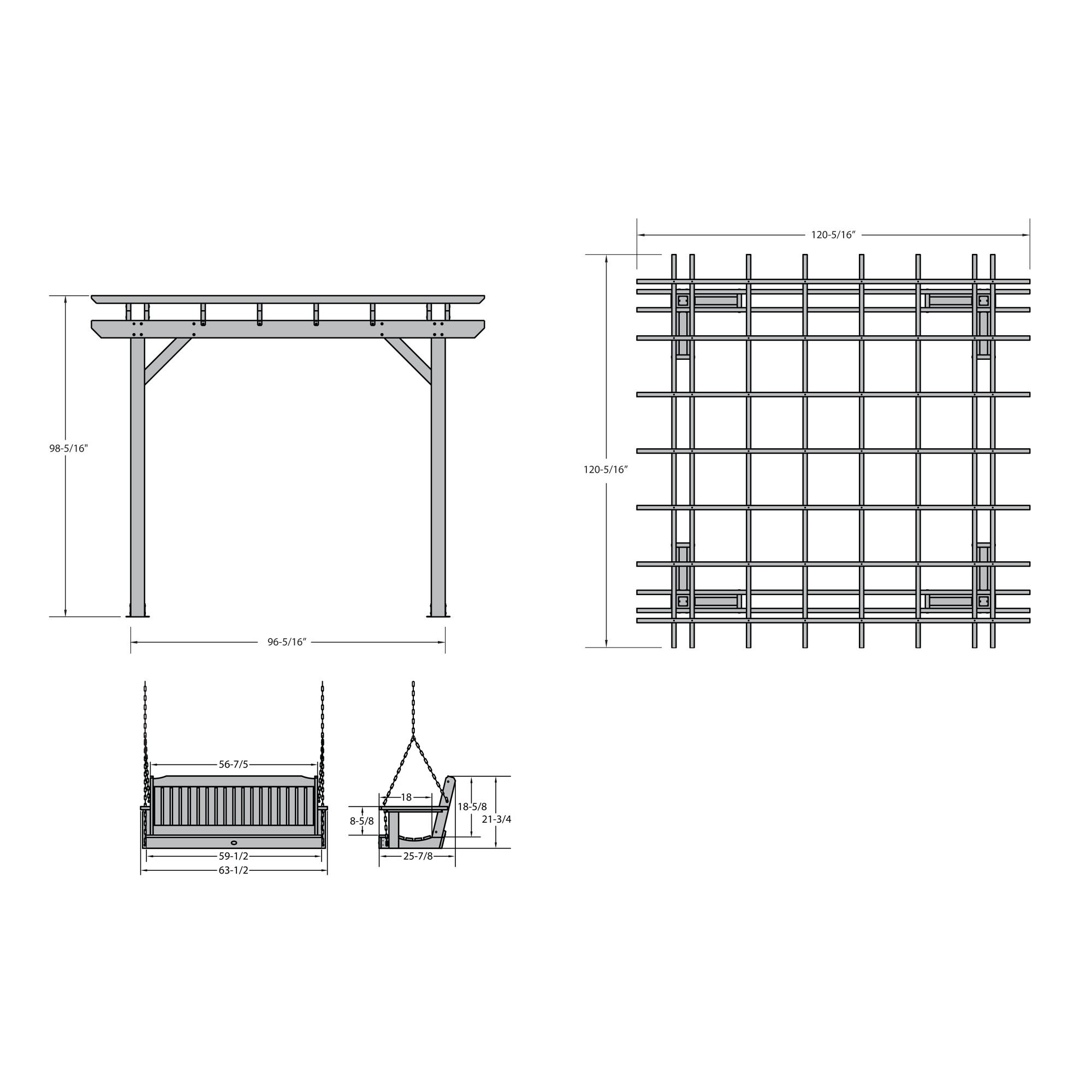 highwood AD-KITPGLA101001-ACE Pergolas-2 - View #9
