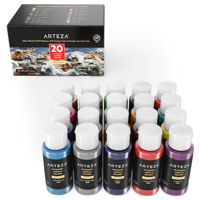 ARTEZA Multi-colored Acrylic Paint (2-oz) at