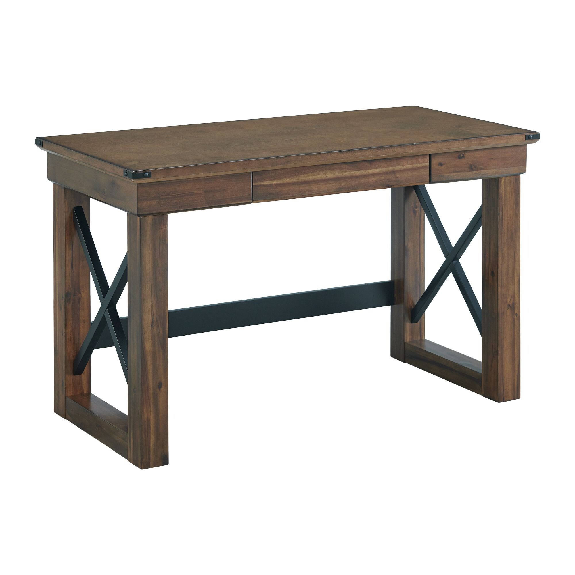 Picket House Furnishings Brax 48-in Brown Birch Computer Desk in the ...