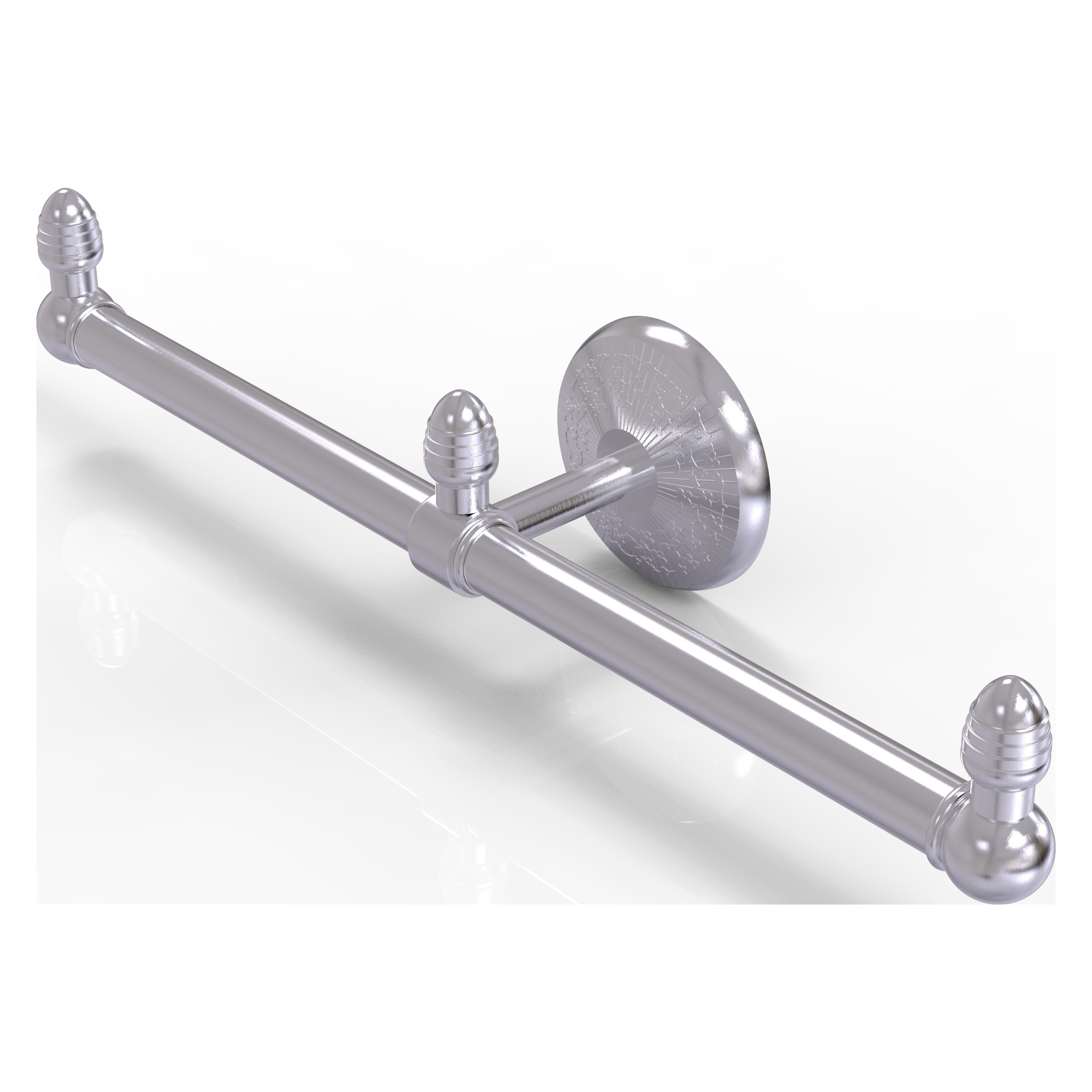 Allied Brass BPMC-HTB-2-SCH Monte Carlo 15-in double Satin Chrome Wall mount Double Towel Bar