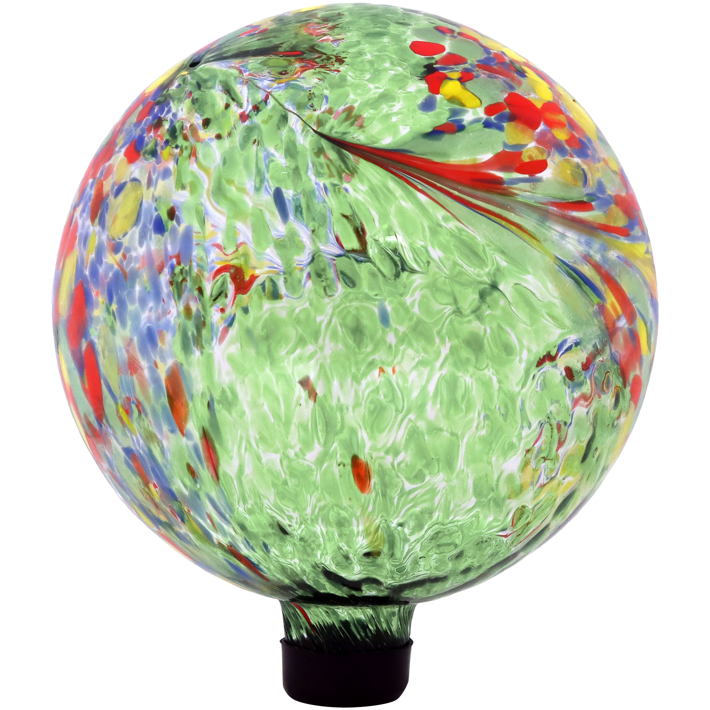 Red Barrel Studio® Dirayr Glass Abstract & Geometric Gazing Ball - Solar  Powered & Reviews