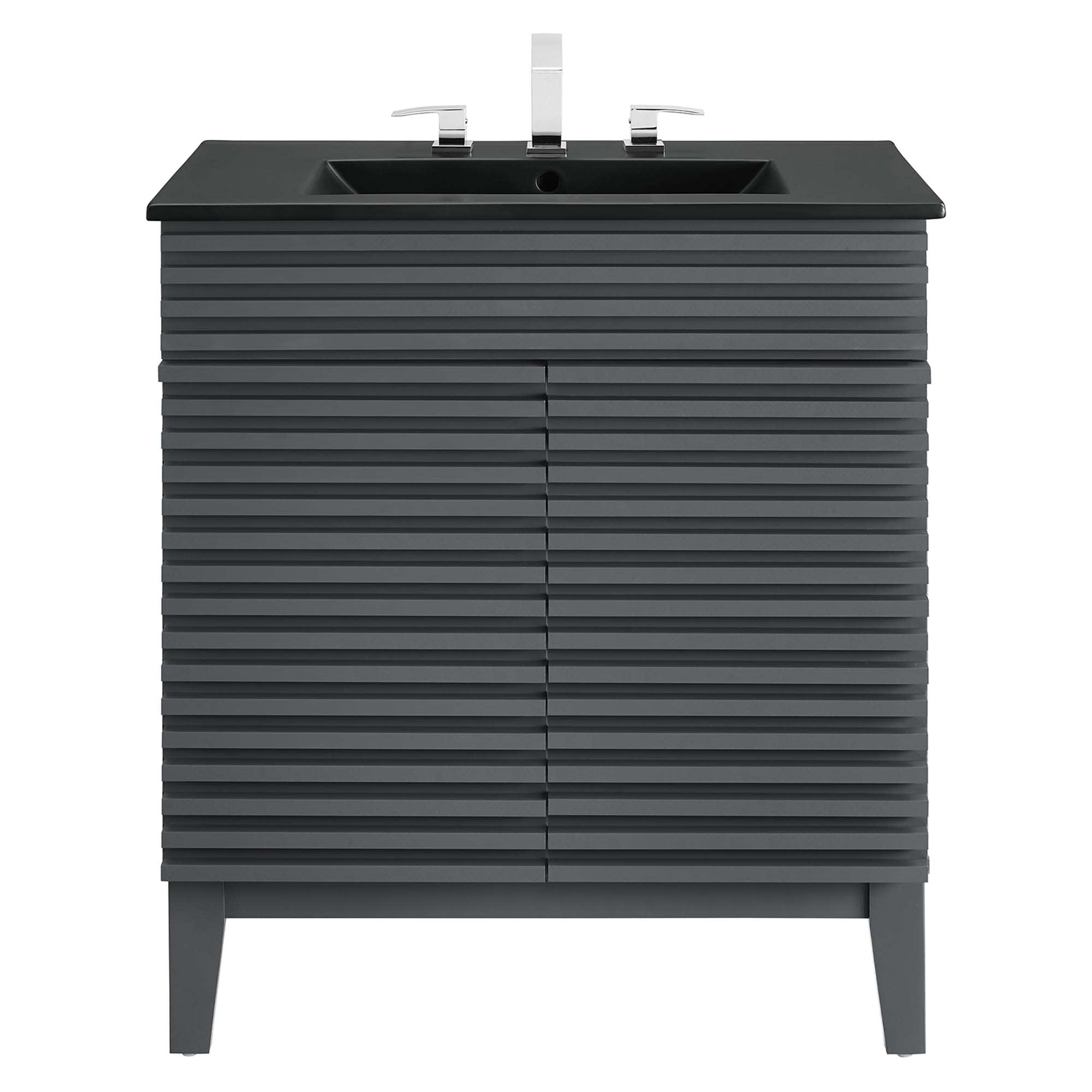 Modway EEI-5418-GRY-BLK Bath-Vanity-Combo - View #6
