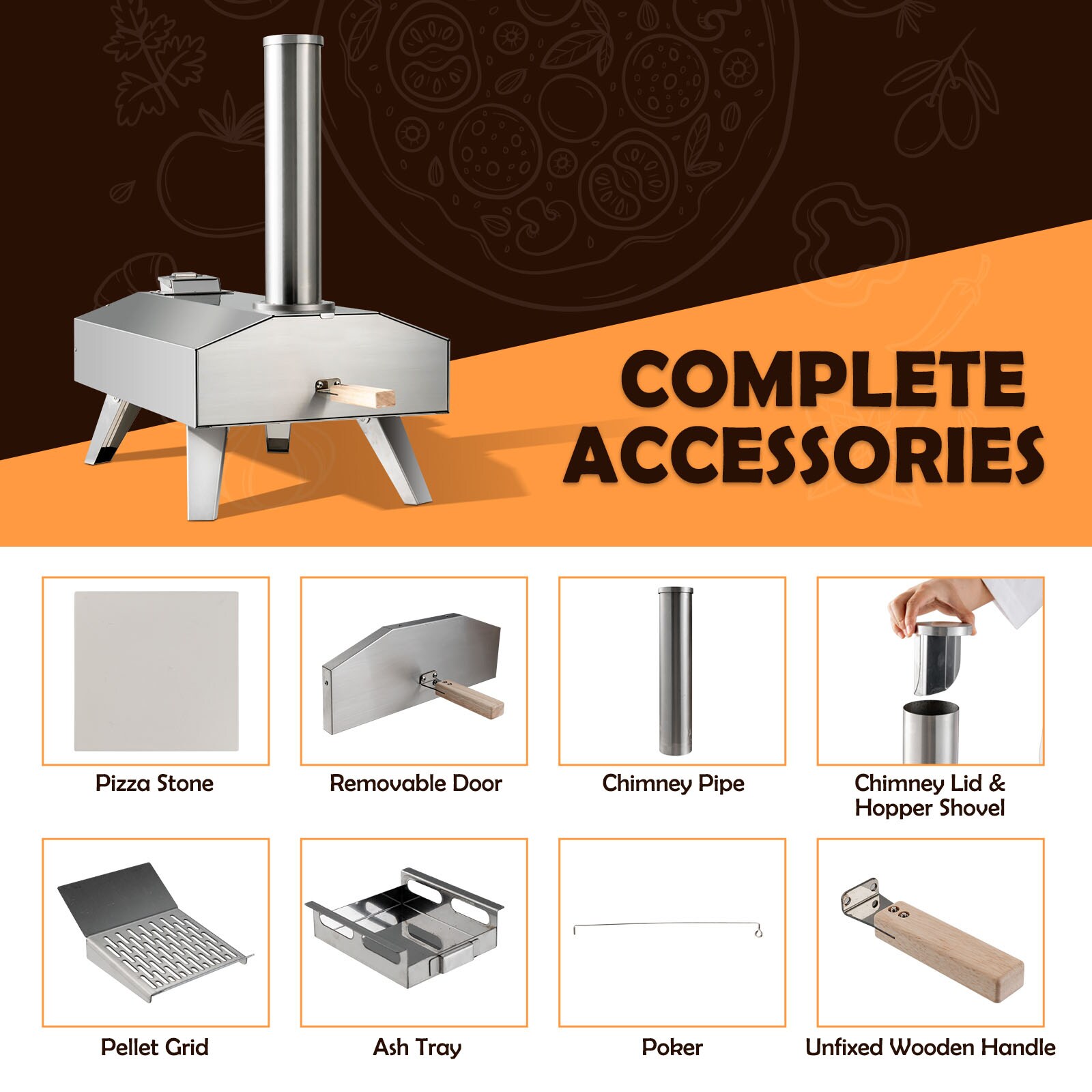 Slickblue D-CO-13701PN Outdoor-Pizza-Ovens - View #8