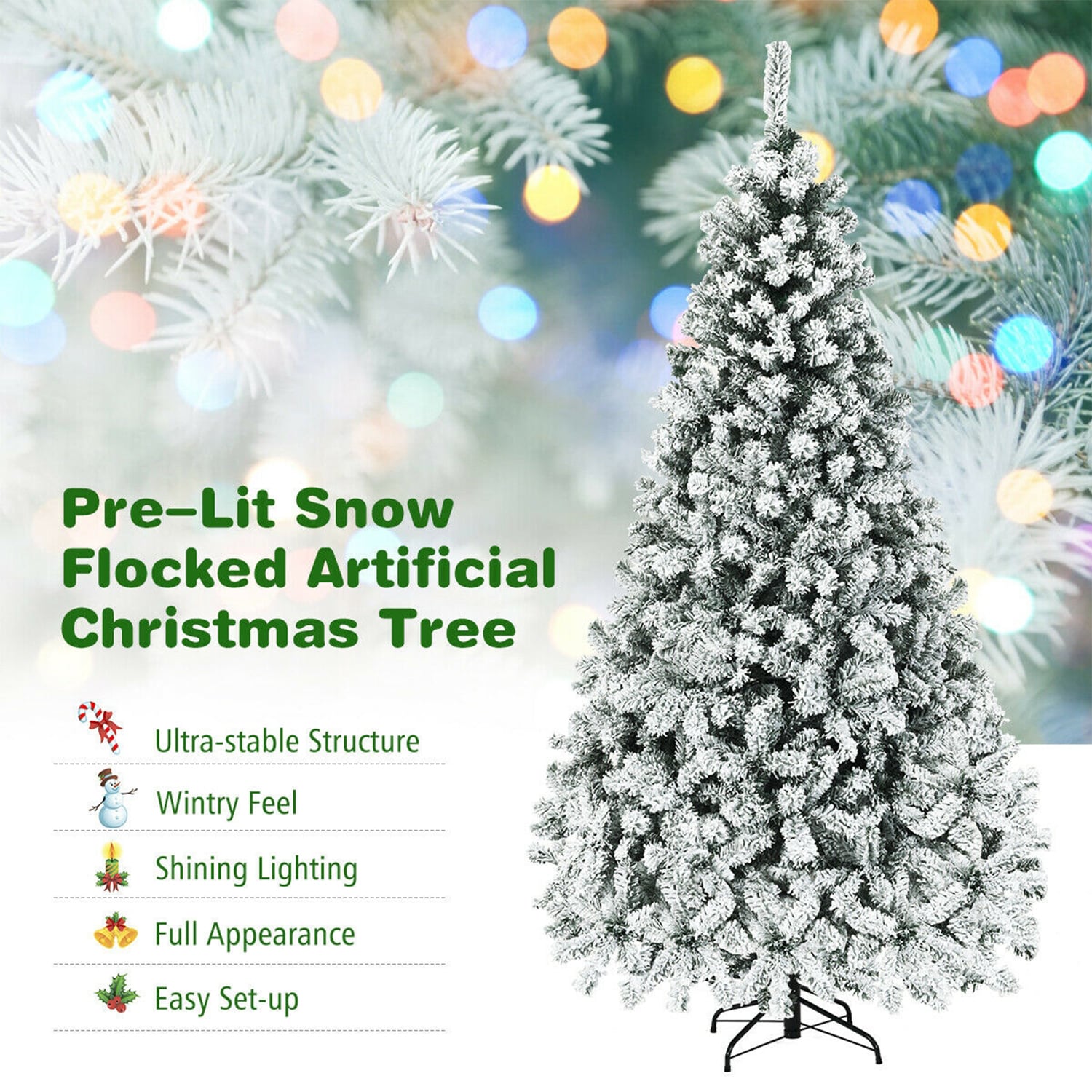 WELLFOR HYJ22729 Artificial-Christmas-Trees - View #5