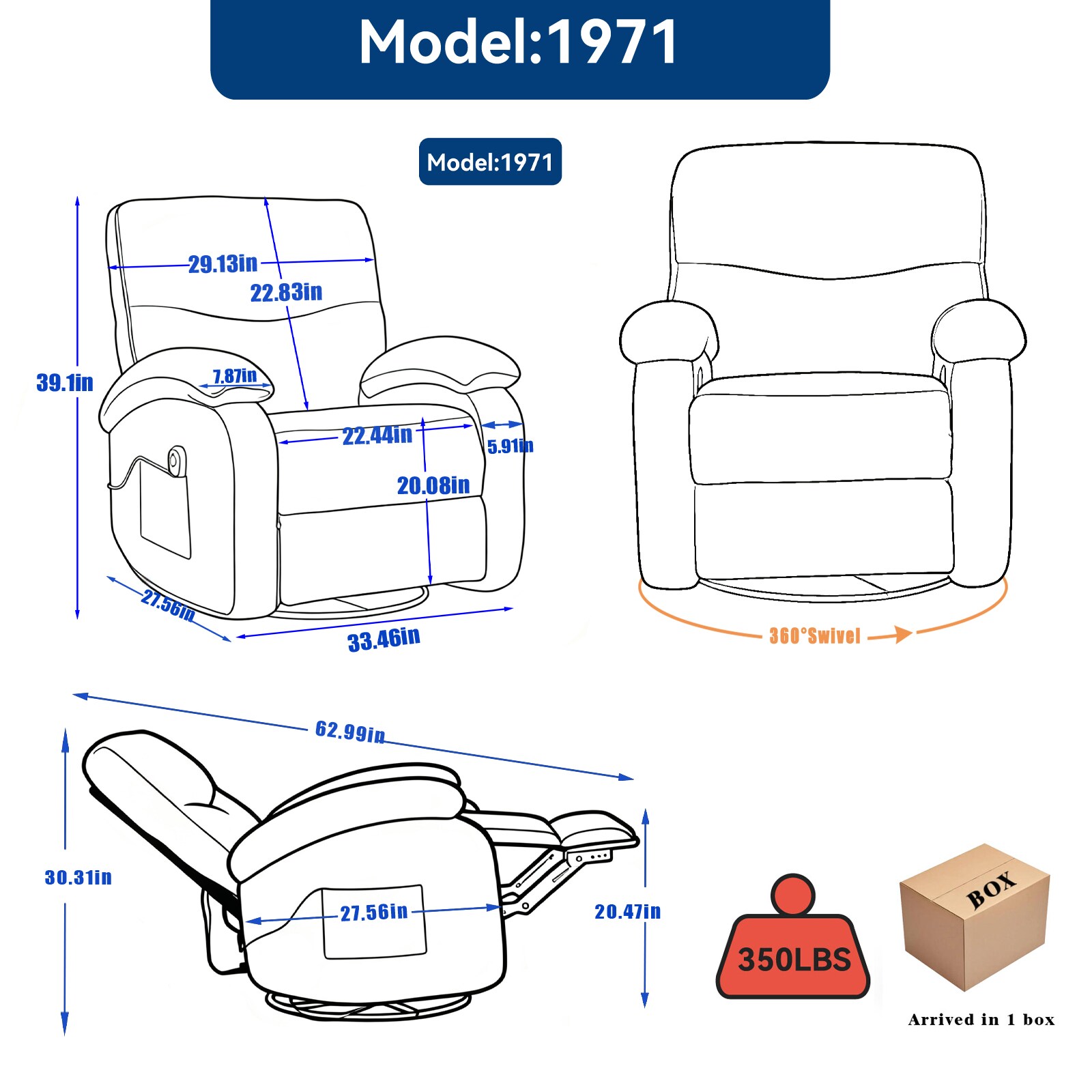 Dimakai DK-AX388741 recliners - View #7
